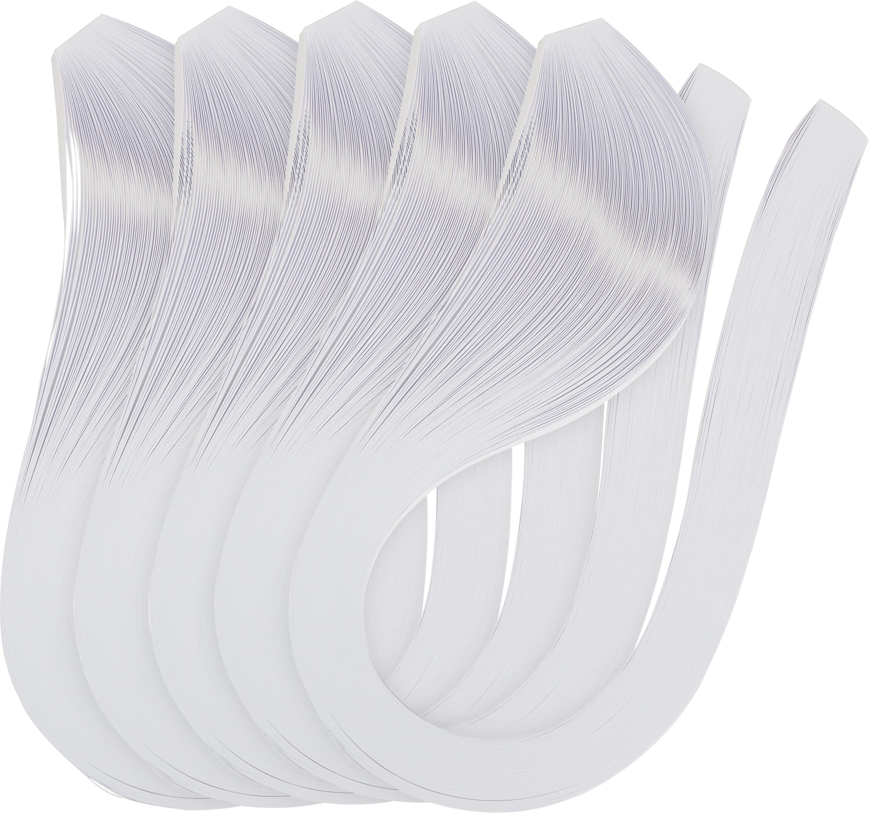 VBS XXL Papiersterne Papierstreifen 5 mm weiß, 600 Stück