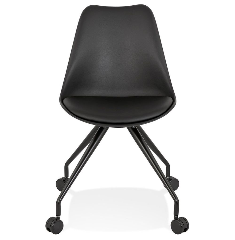 KADIMA DESIGN Bürostuhl 60 x Stuhl OSEA 60 Schwarz Modern (black) Textile