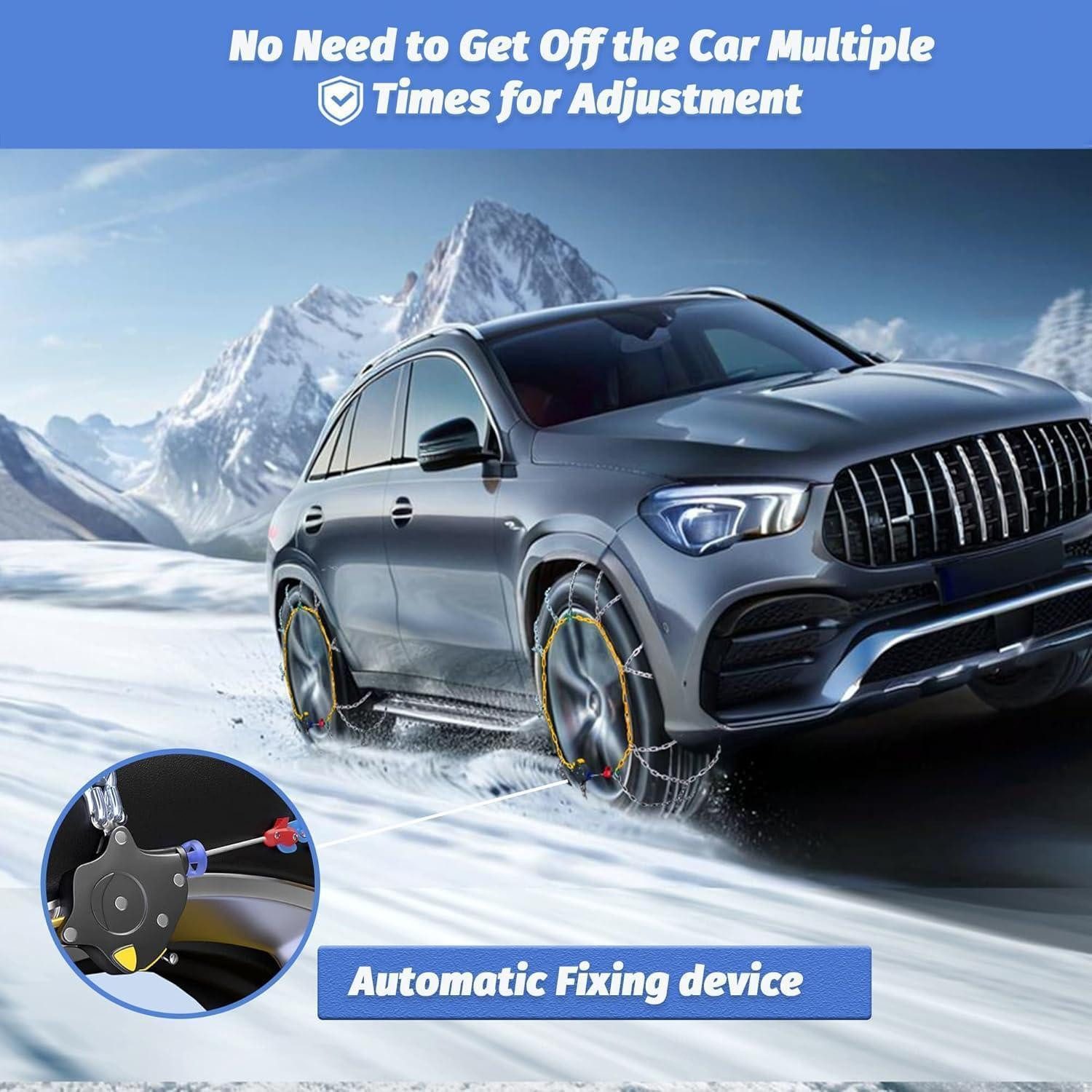 LuxusKollektion Schneeketten Schneeketten automatische 2er 12mm 1min Pkw SUV Notfall HKN 150