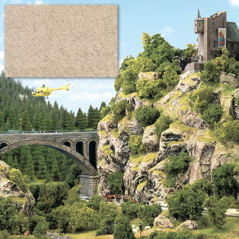 Busch Modelleisenbahn-Spielunterlage Busch 7591 Boden-Spachtelmasse Hellbeige, rau 500g Geländegestaltung