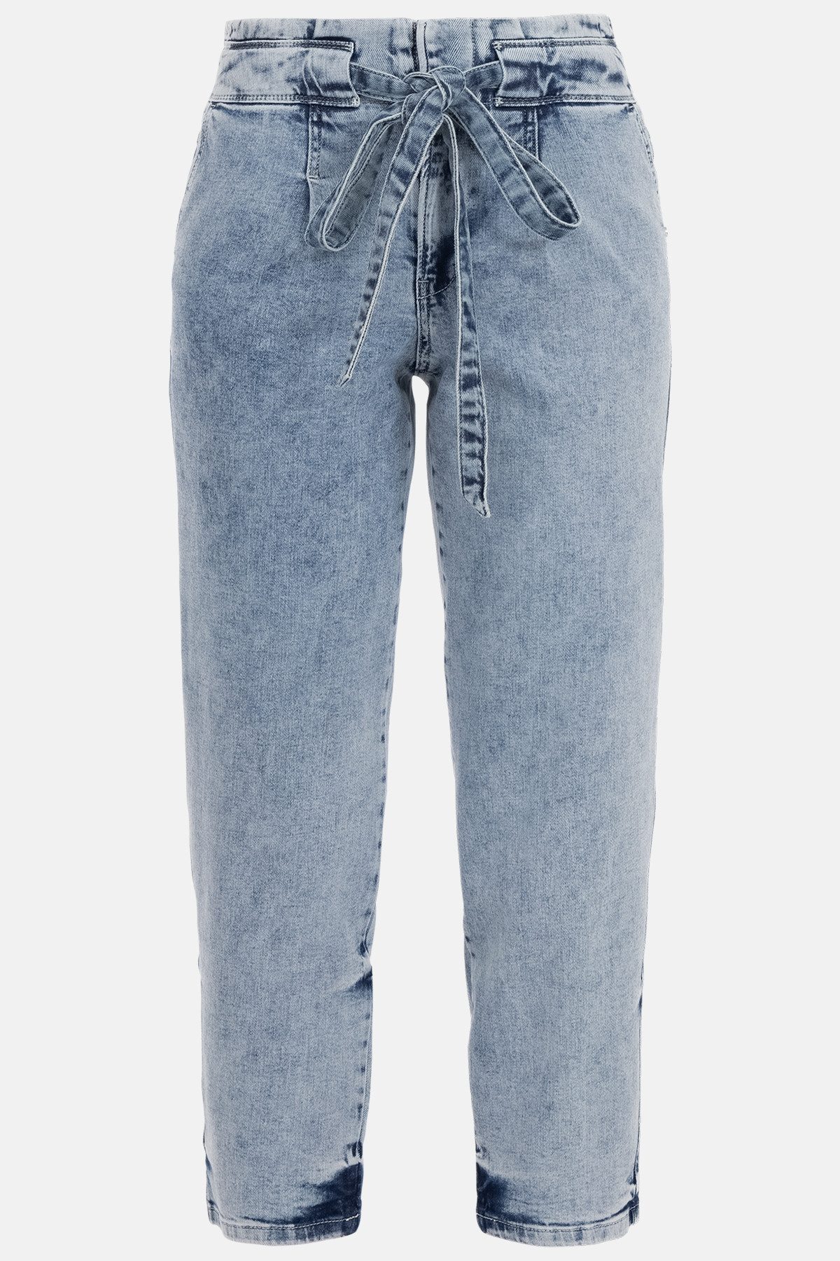 Recover C.C. 7/8-Jeans Recover C.C. Pants High-Waist-Jeans Bea Bindegürtel inklusive, verkürzte Beinlänge, authentische Waschung