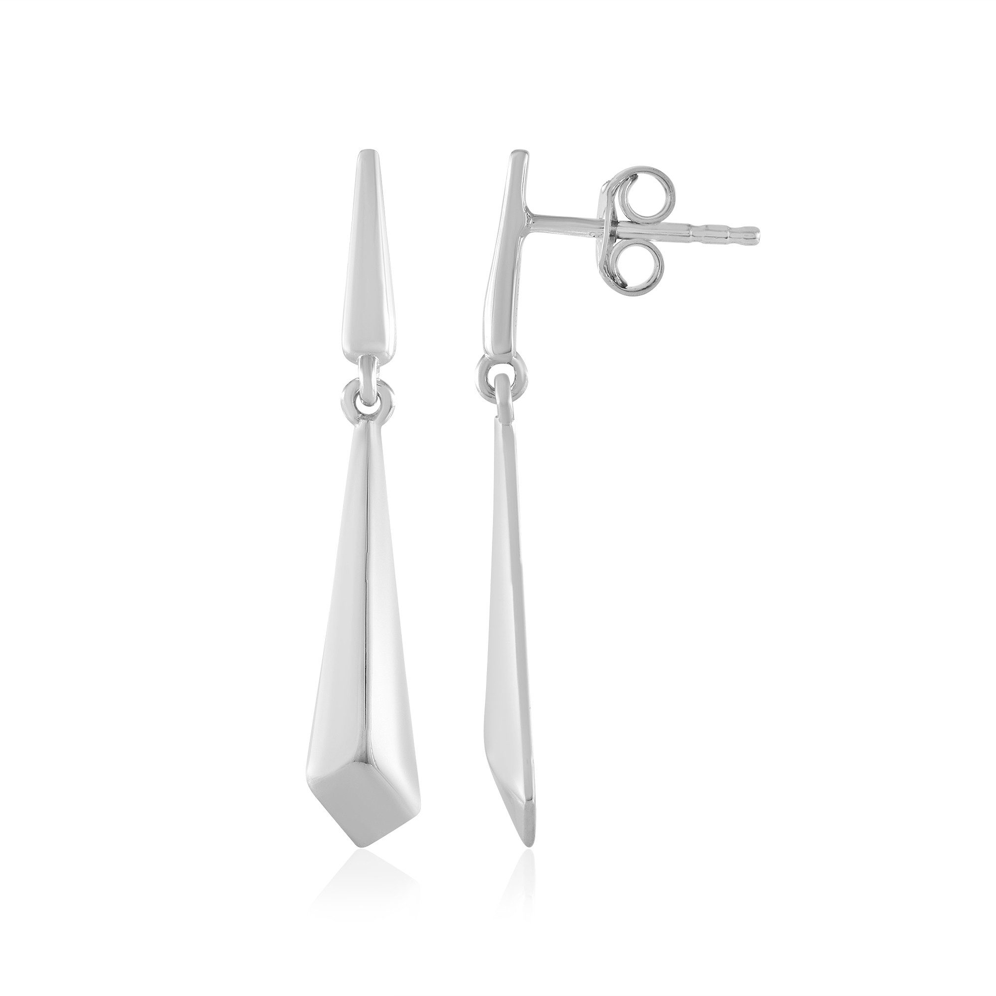 Ohrring-Set Moderne platinbeschichtete Silberohrringe