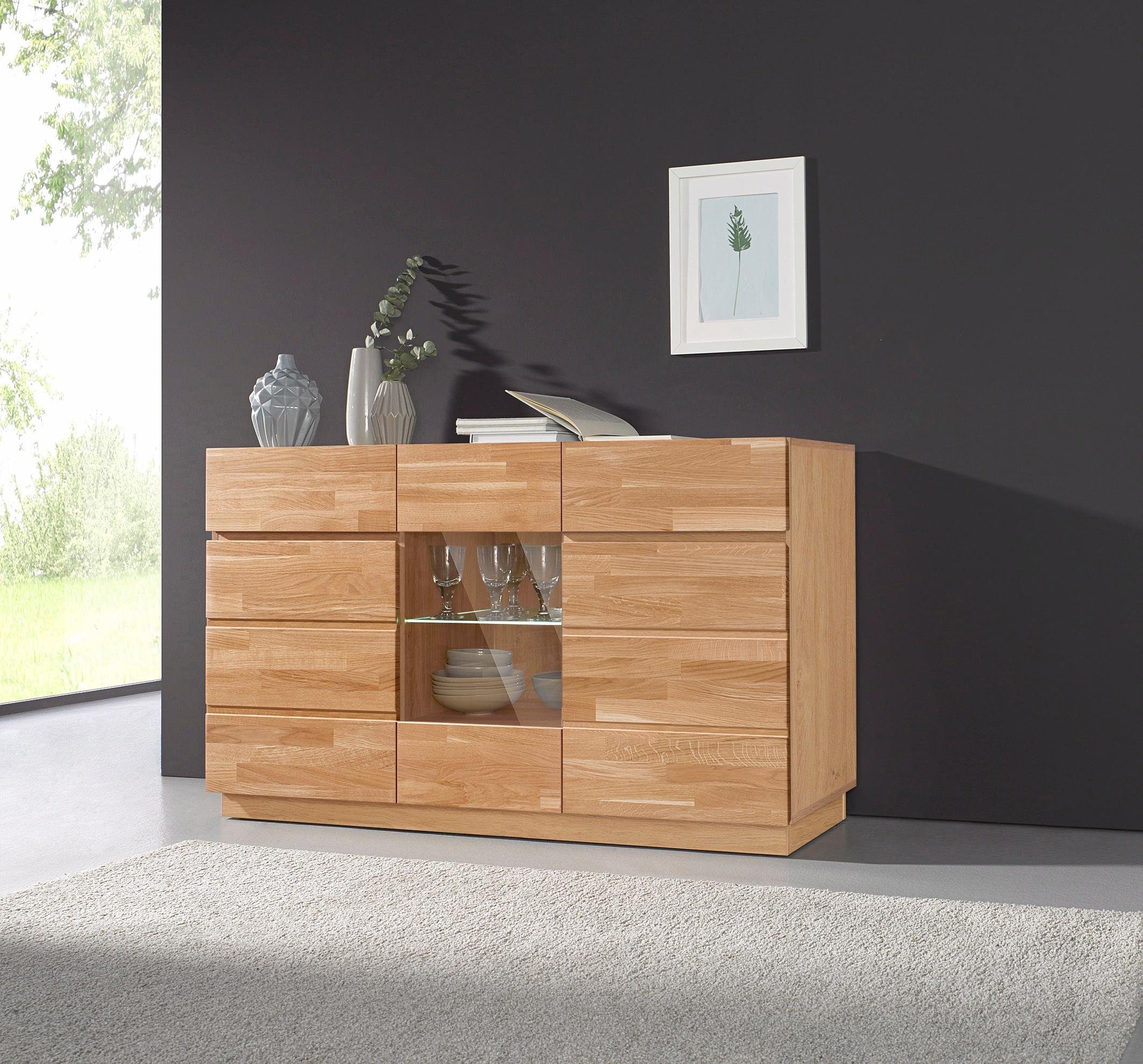 Home affaire Sideboard Laima, Kommode, Breite 140 cm, teilmassiv, FSC®-zert günstig online kaufen