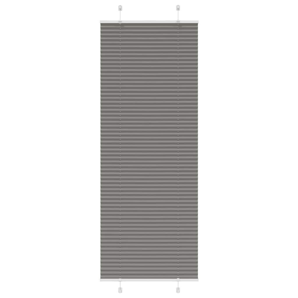 vidaXL Jalousie 80 x 200 cm Plissee Anthrazit 80x200 cm Stoffbreite 79,4 cm Polyester