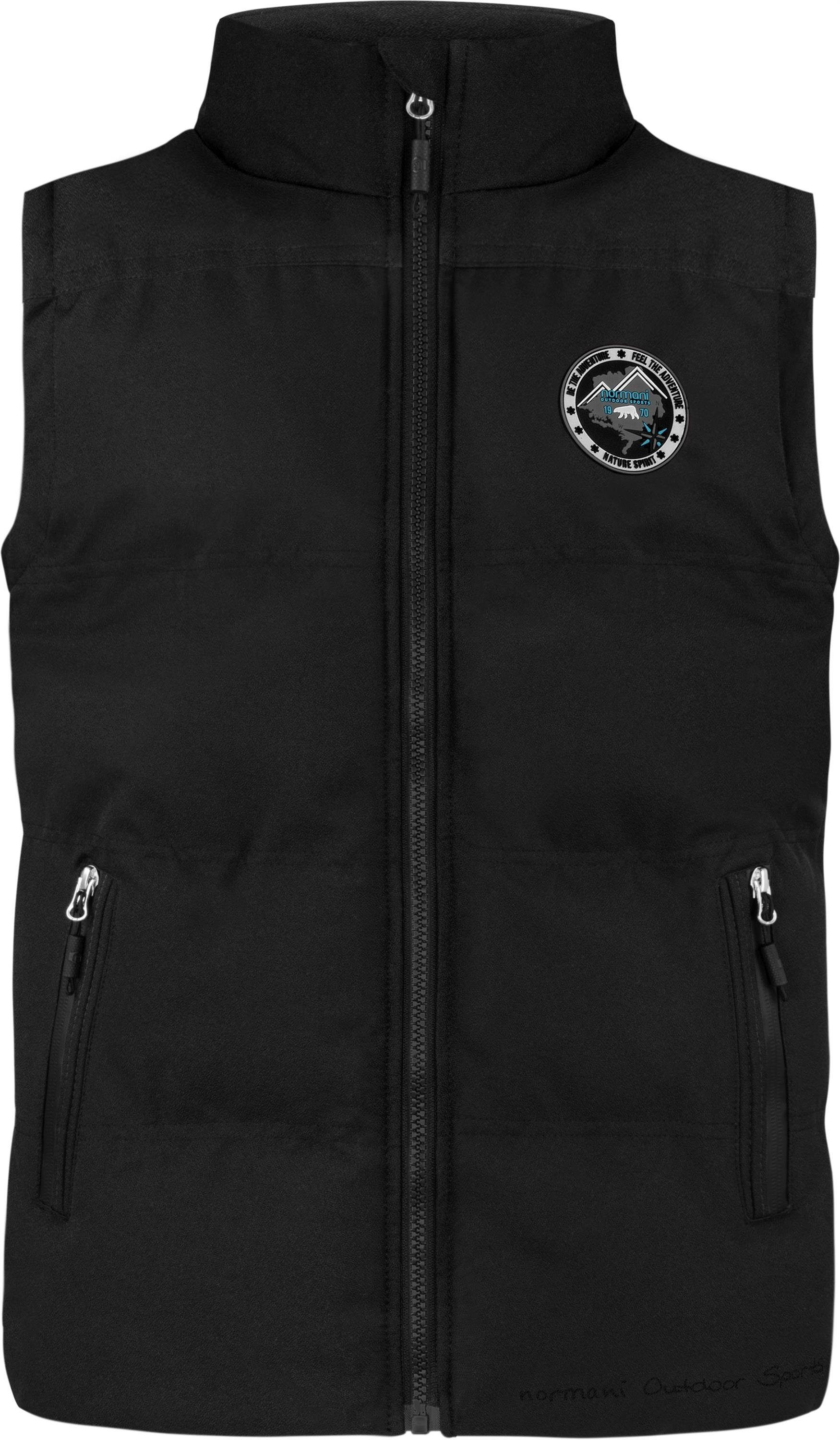 normani Steppweste Kinder Weste Skien (1-tlg) Unisex Wattierte Winterweste - winddichter Bodywarmer Weste mit Kapuze