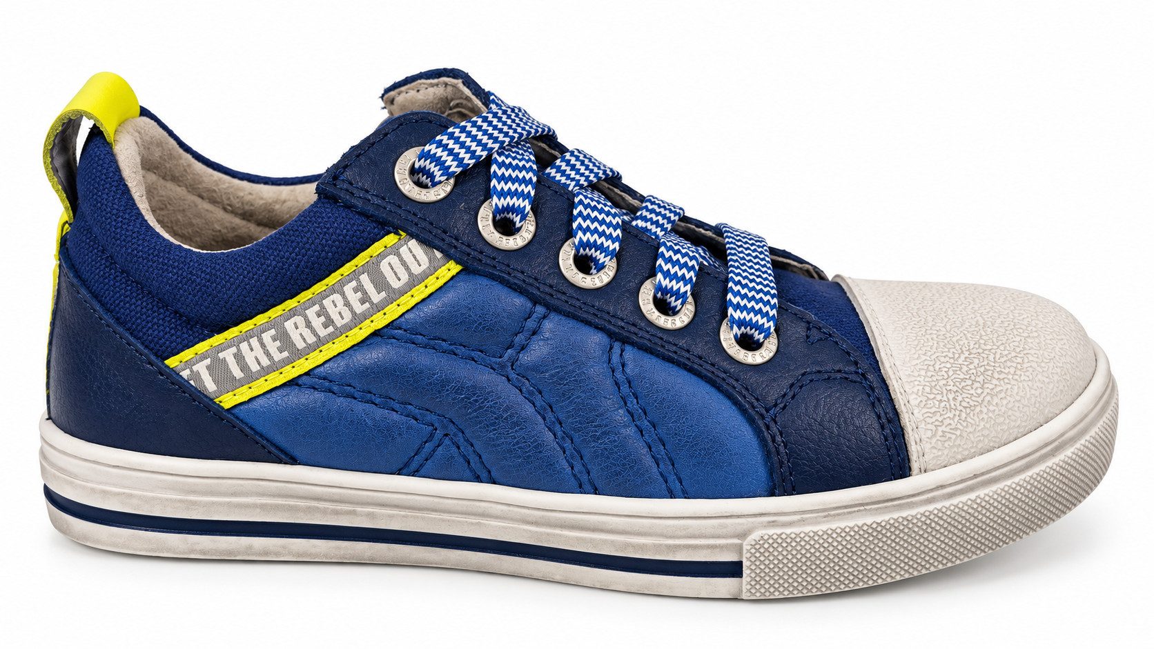 Braqeez Jungen Halbschuh Lederschuh Blau 417362 Schnürschuh aus echtem Leder
