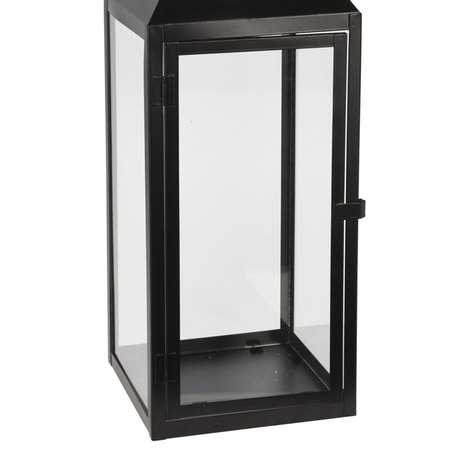 Mojawo Laterne 3er Gartenlaternen Laternen Metall Windlicht Schwarz H23/39/49cm