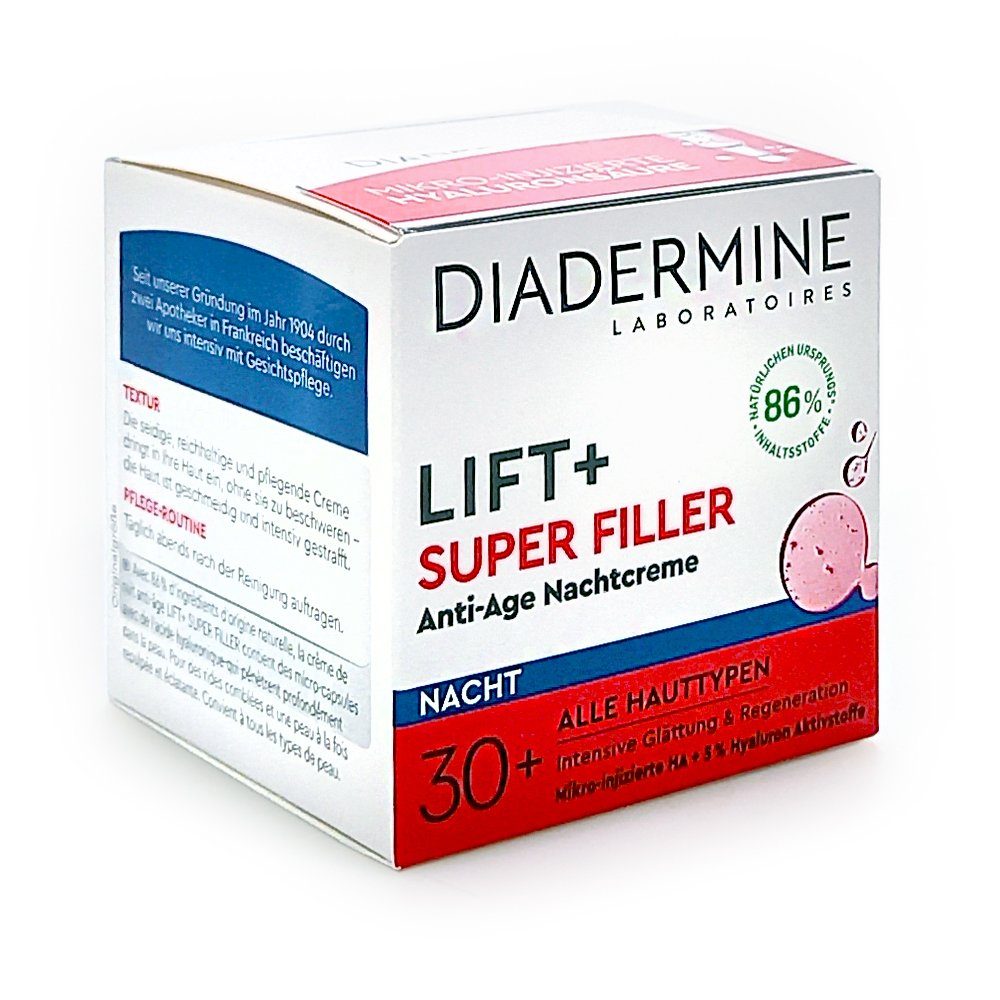 Diadermine Nachtcreme Diadermine Lift+ Super Filler Anti-Age Nachtcreme, 50 ml