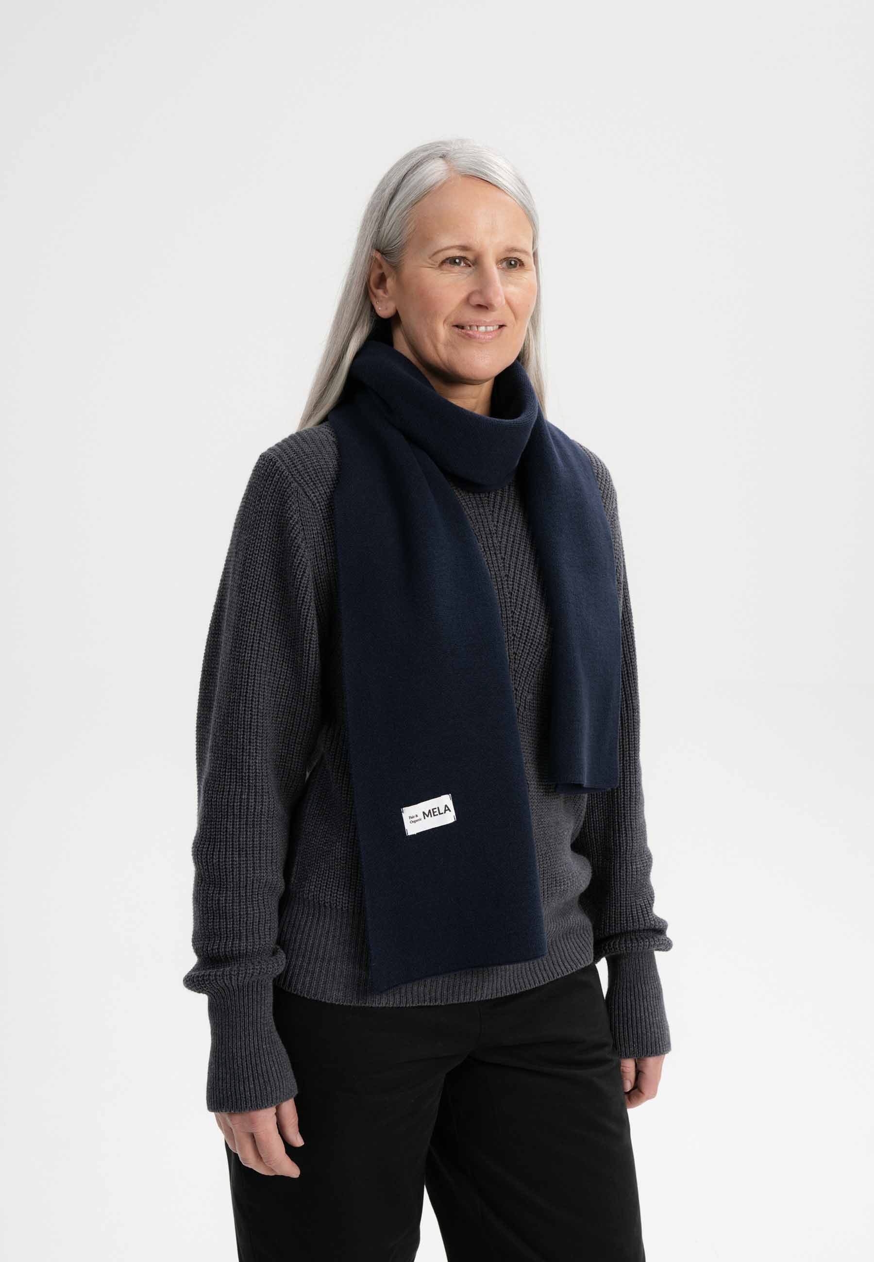 MELA Schal Unisex Jacquard Rippstrick Schal günstig online kaufen