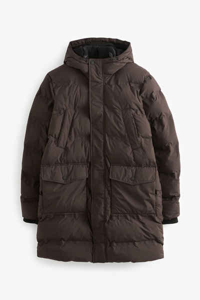 Next Steppjacke Wasserabweisender, langer Puffer-Mantel (1-St)