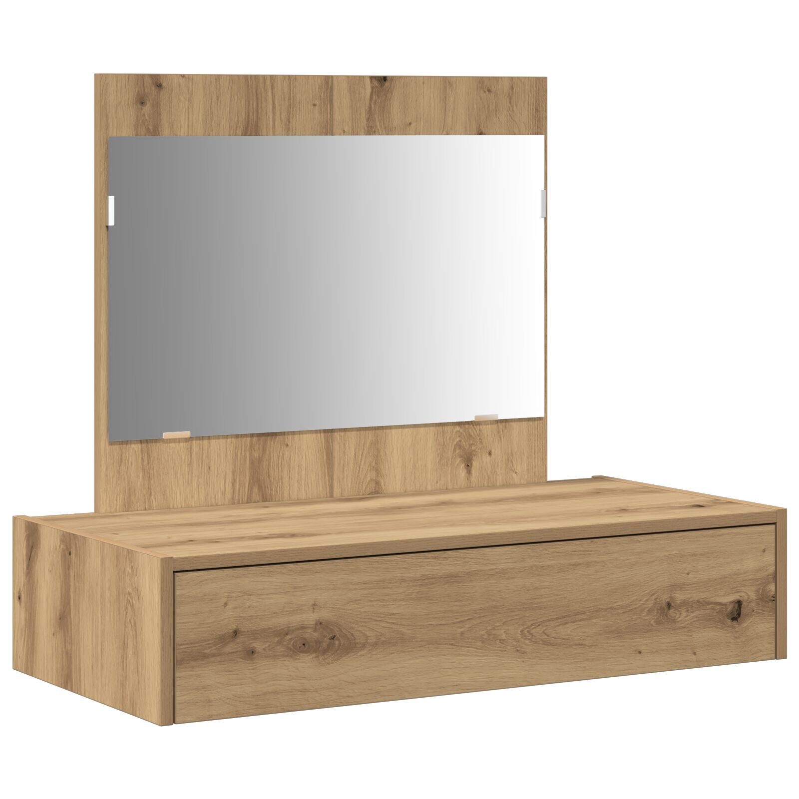 vidaXL Schminktisch Artisan Eiche Wandschminktisch Wandmontage Beautytisch Kosmetiktisch h