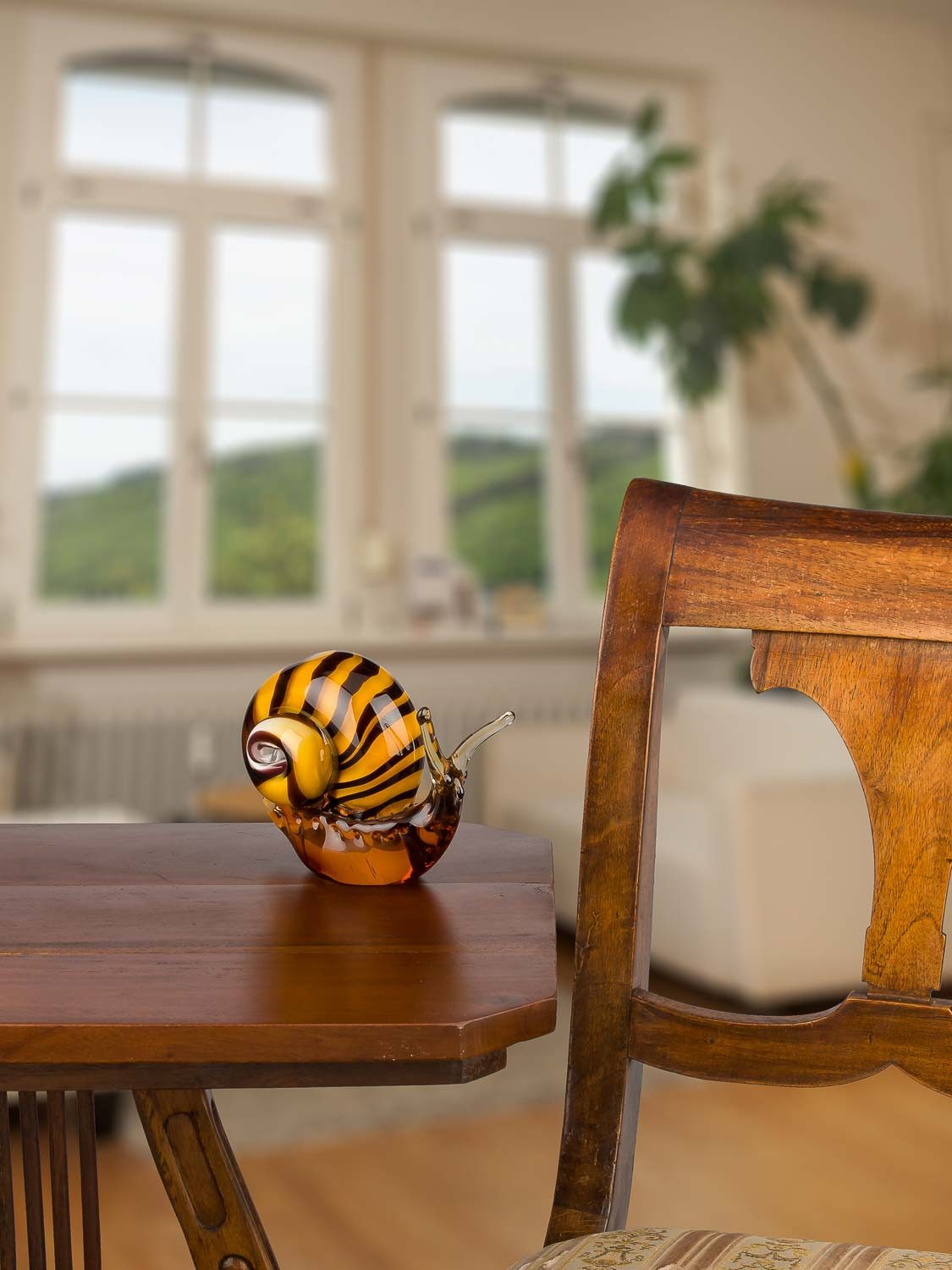 Aubaho Dekoobjekt Glasfigur Schnecke Glas im günstig online kaufen