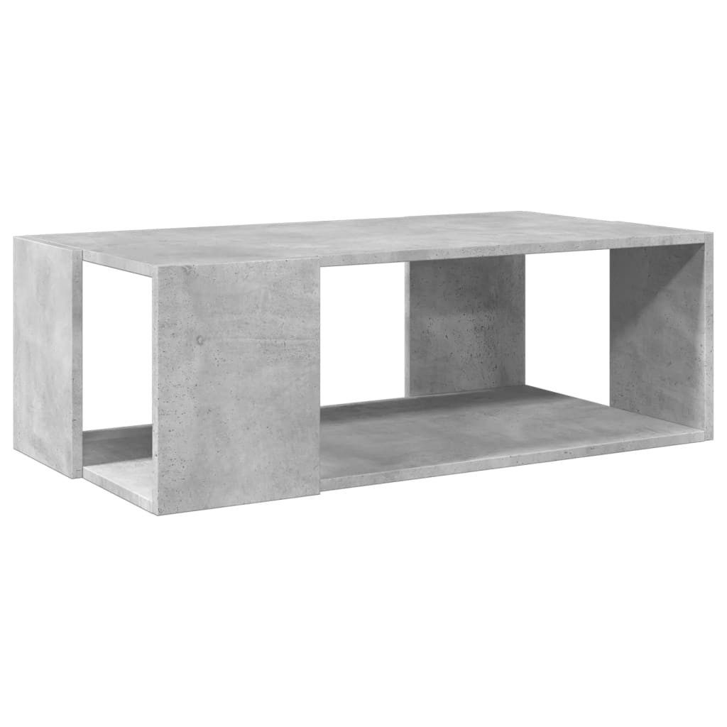 furnicato Couchtisch Betongrau 89,5x48x30 cm Holzwerkstoff günstig online kaufen