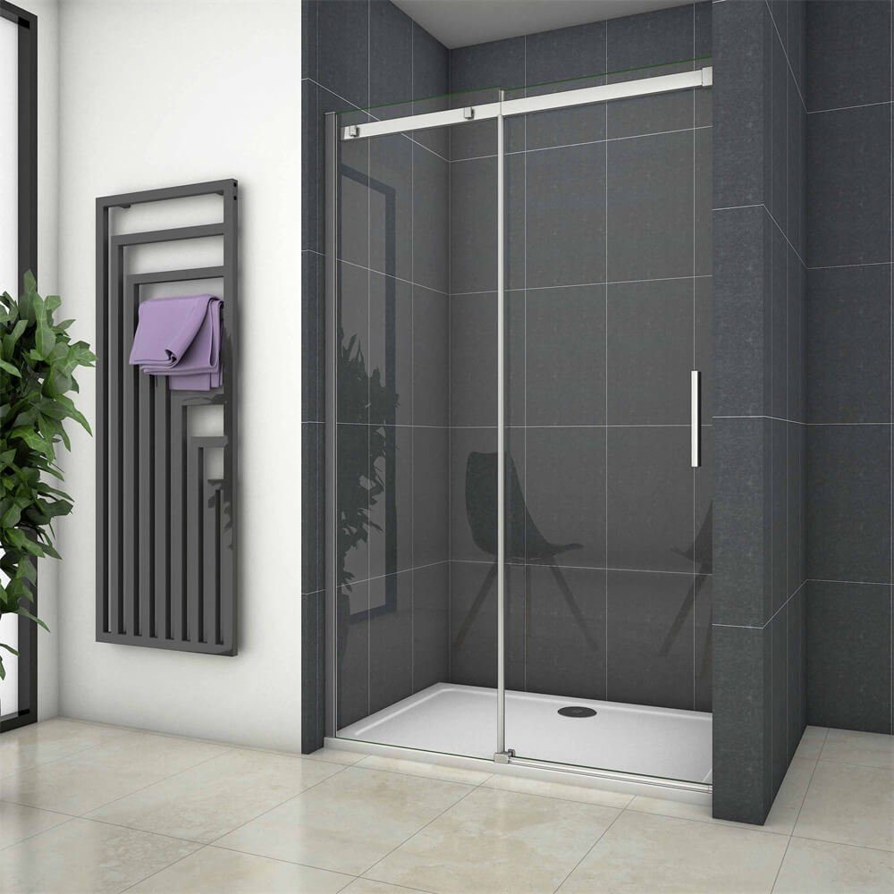 duschspa Dusch-Schiebetür 195cm Schiebetür Nischentür Glastür günstig online kaufen