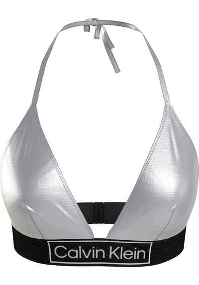 Calvin Klein Swimwear Triangel-Bikini-Top, in modischer Glanz-Optik