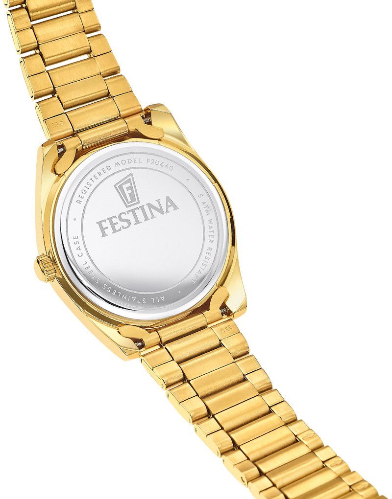 Festina Quarzuhr Boyfriend Collection F20640/1, Armbanduhr, Damenuhr, Edelstahlarmband