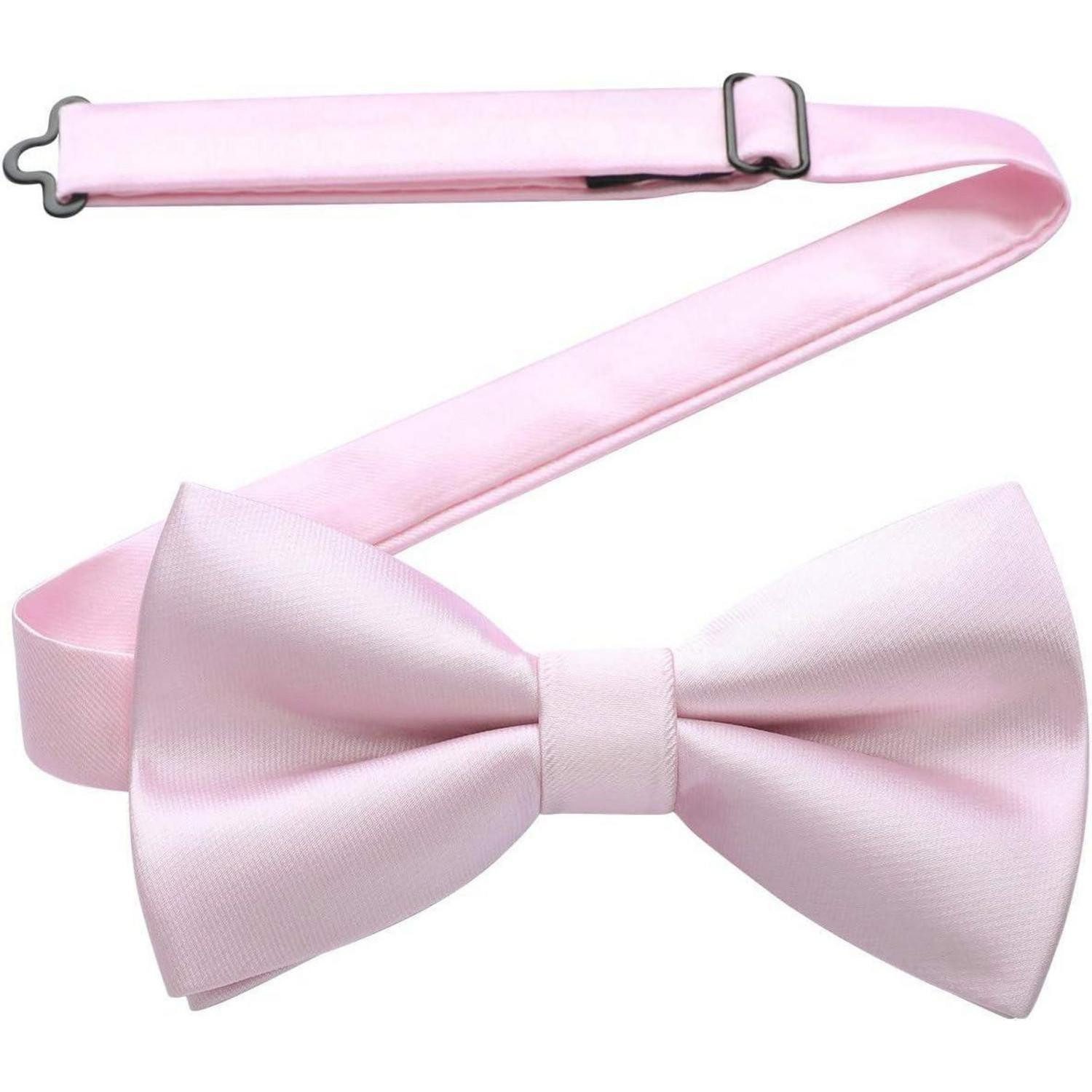 LuxusKollektion Fliege Fliege Herren Gebunden Verstellbar Paisley Hochzeit Anzug Hellrosa 1