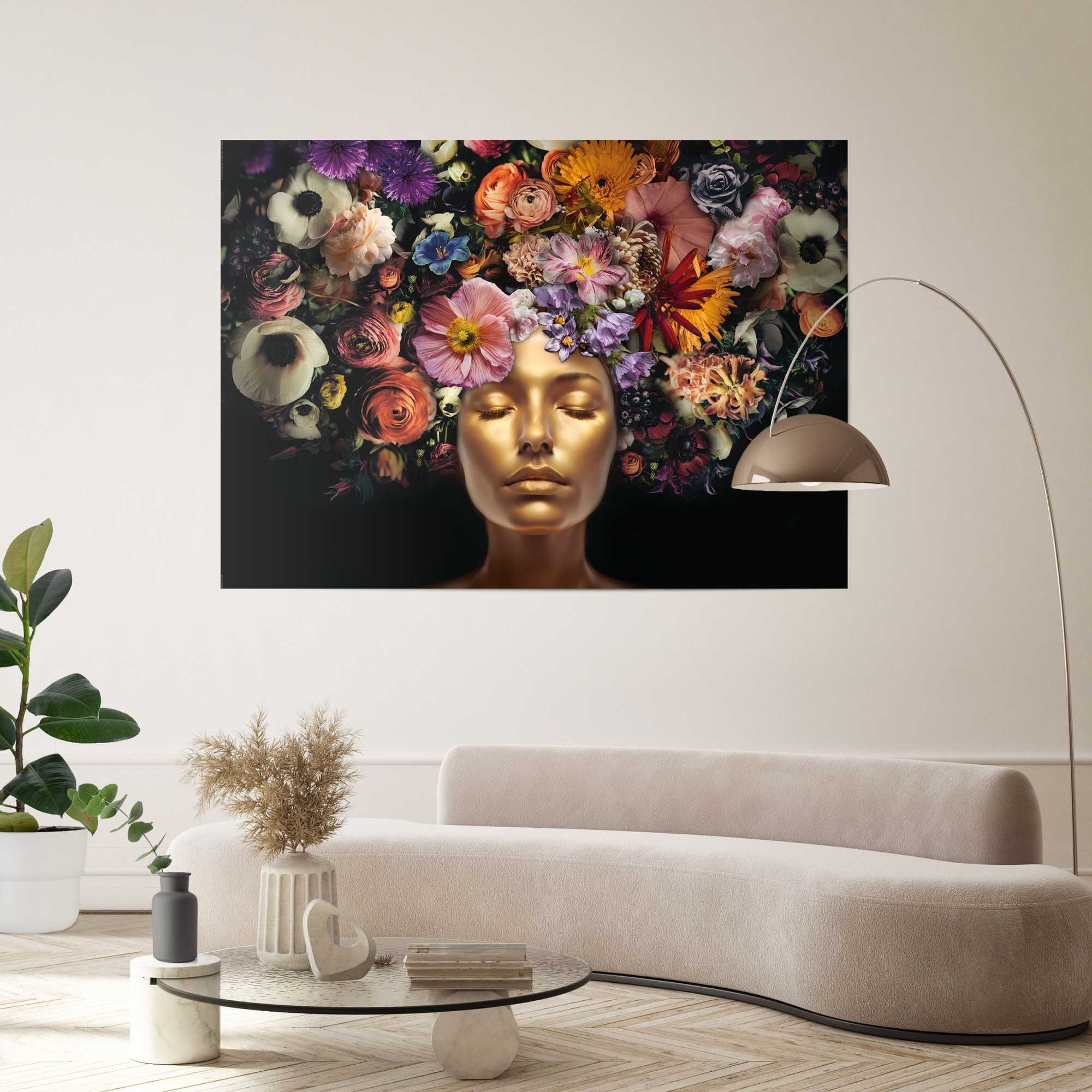 Reinders! Poster Serene Golden, Menschen (1 St), Home Office - Gold - Papier - Menschen - 140x100 cm