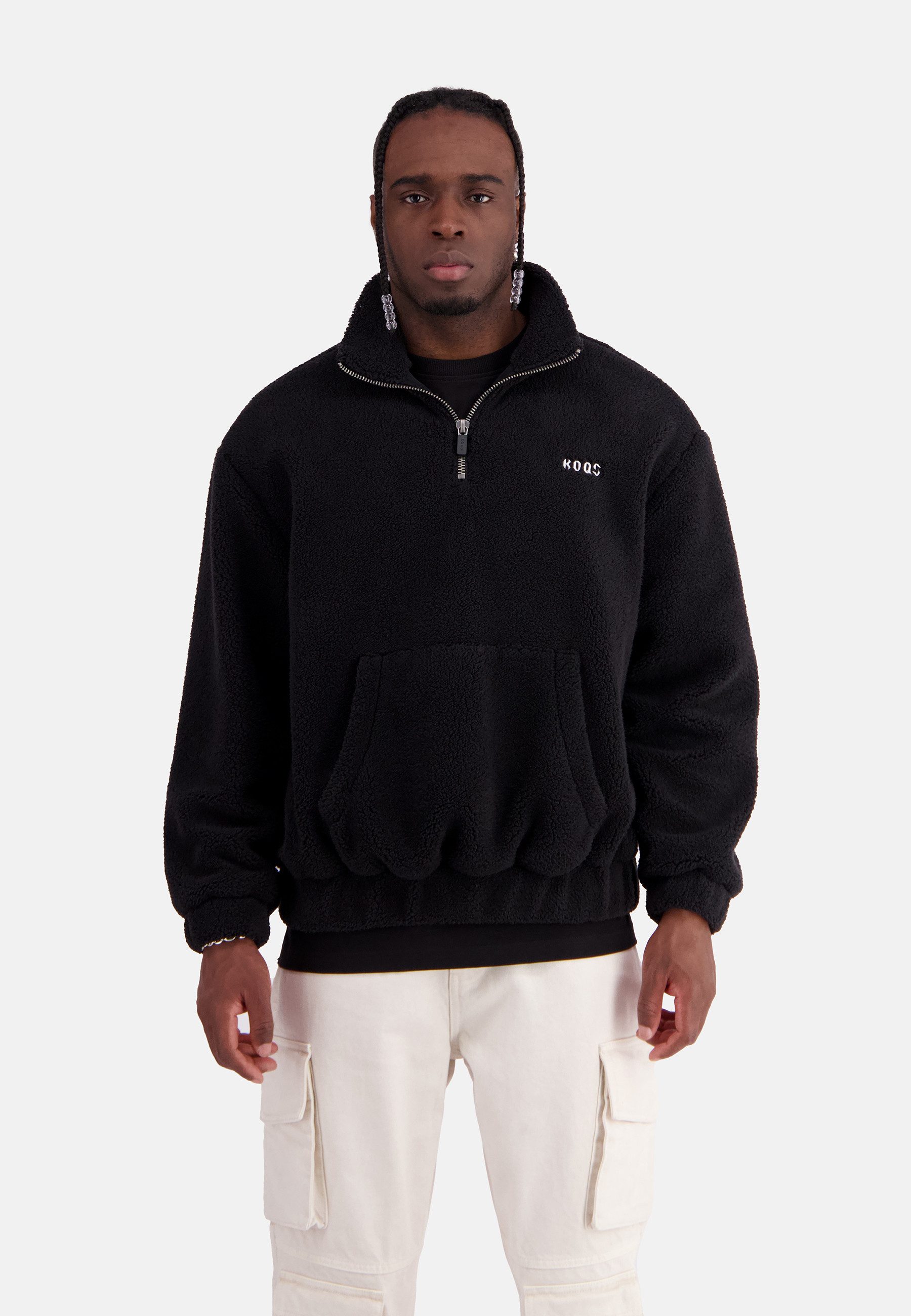 KOQS Hoodie Teddy Half-Zip