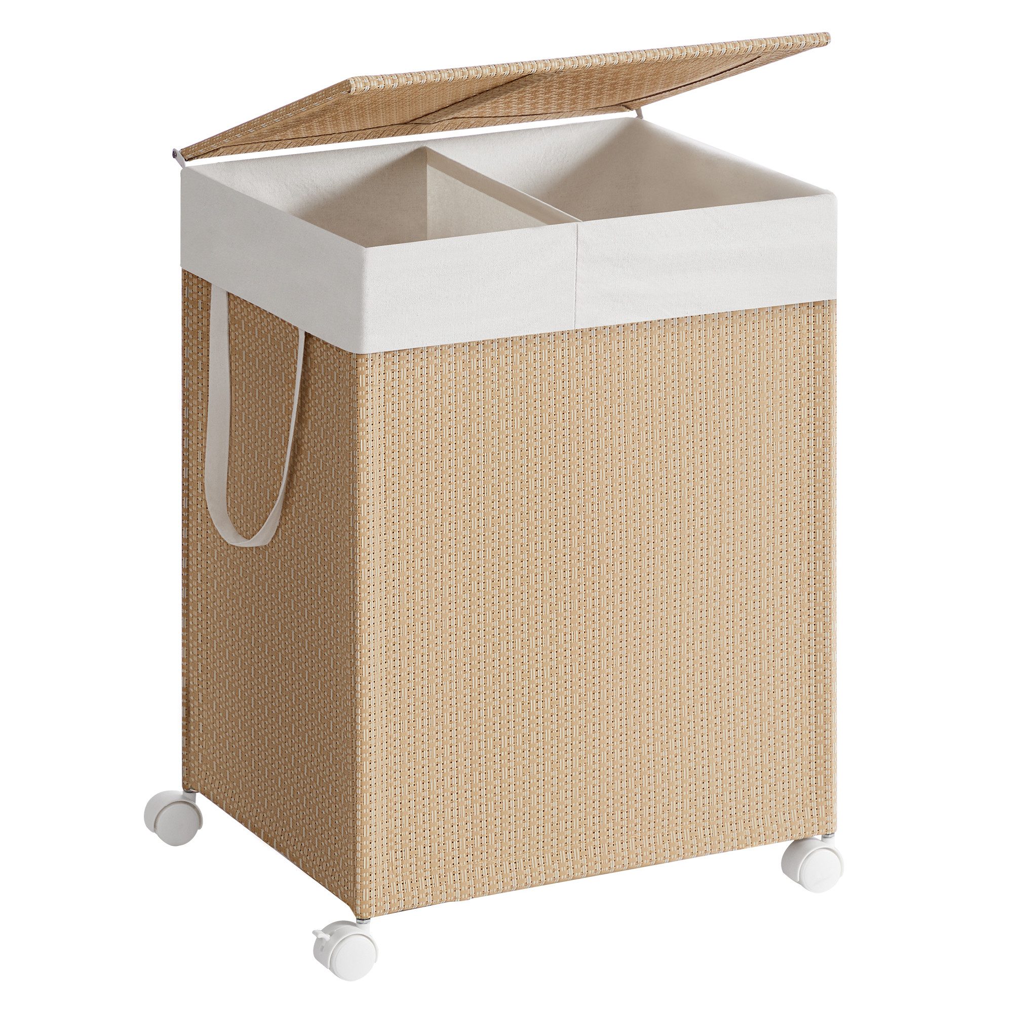 SONGMICS HOME Wäschekorb, Wäschekorb 2/3 Fächer, günstig online kaufen