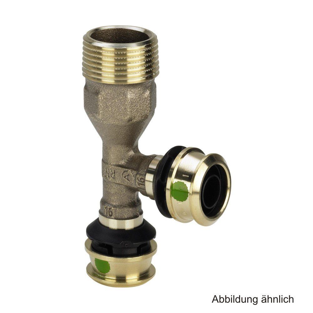 Viega Wasserrohr Viega Raxofix T-Stück, Modell 5326.4, R-Gewinde 1/2"AG x 16mm x 16mm