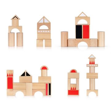 suebidou Spielbauklötze Holzbausteine Expressions Holzblöcke für Kinder