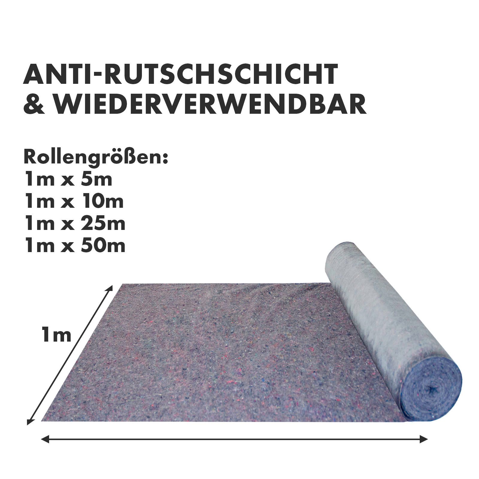 Thumbnail - Kubus Bodenschutzvlies Malervlies, Top Qualität, 180g/m², Wiederverwendbar und langlebig