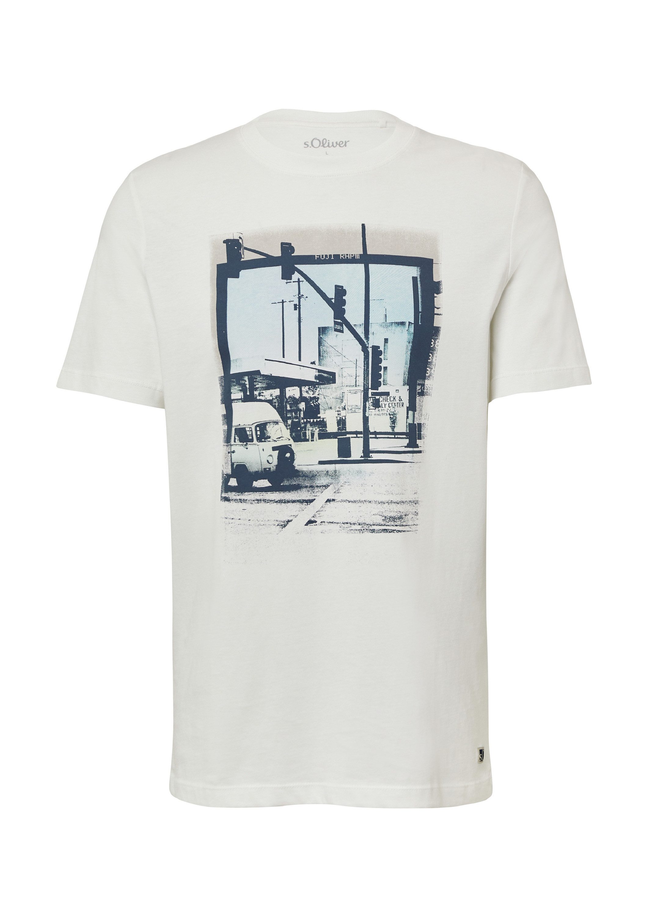 s.Oliver Kurzarmshirt T-Shirt T-Shirt aus Baumwolle mit Fotoprint günstig online kaufen