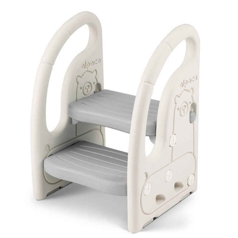 Onasti Baby-Toilettensitz Tritthocker Kinder, Höhenverstellbar Tritt-Schemel Kinderschemel Baby