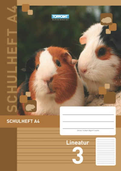 Stylex Schreibwaren Schulheft 3 Schulhefte DIN A4 Lineatur 3 3.Schuljahr