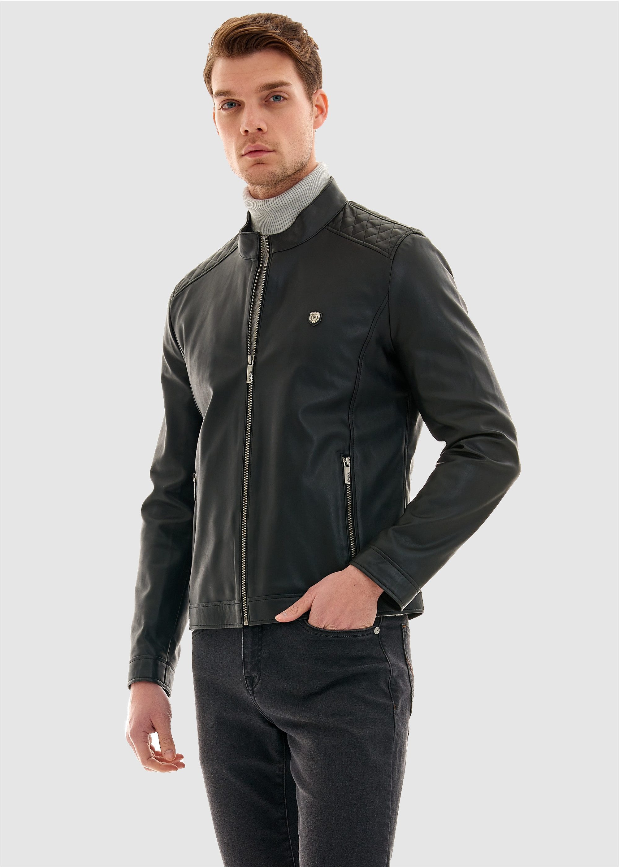 Pierre Cardin Lederimitatjacke in tollem Leder-Design