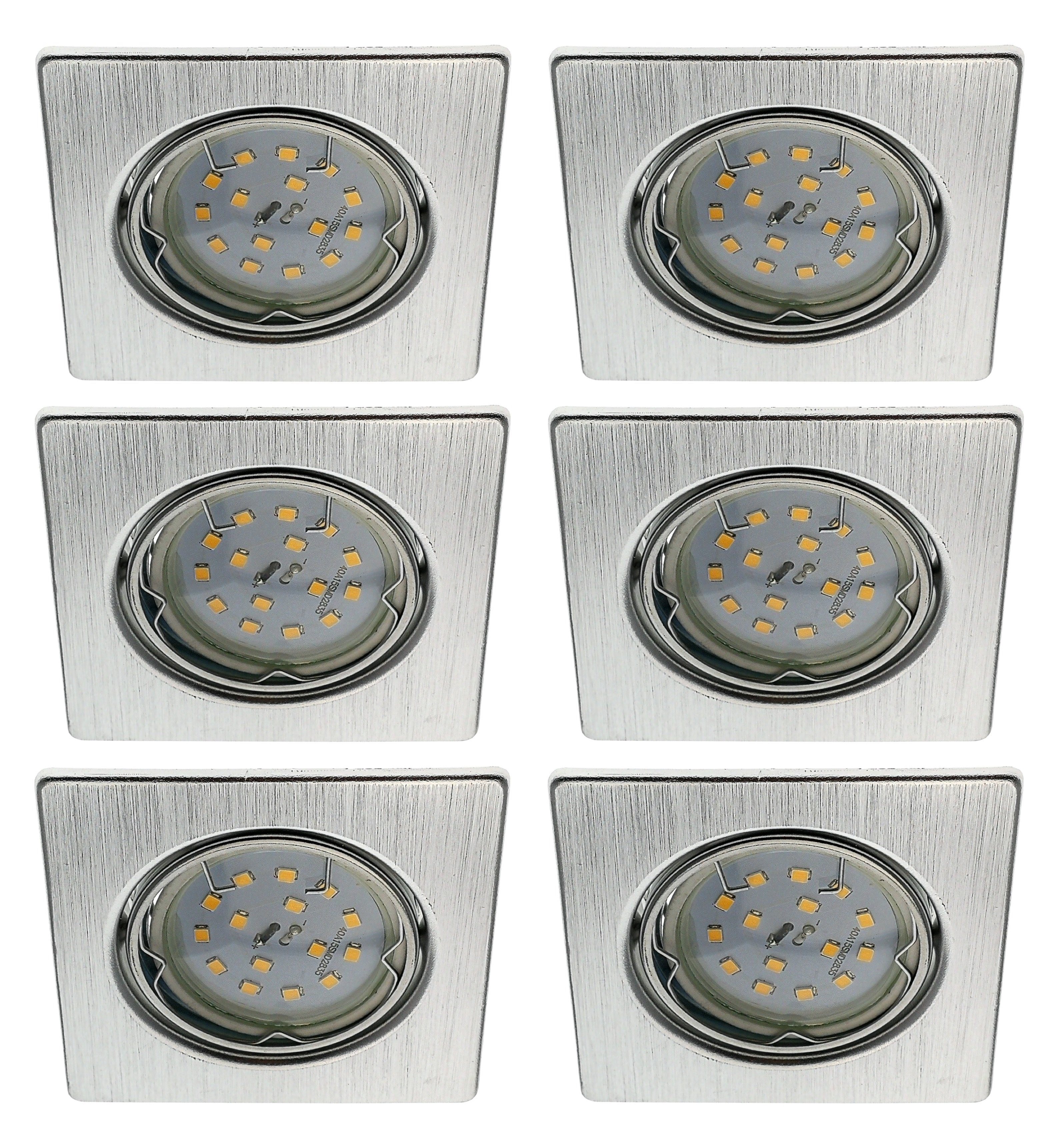 TRANGO LED Einbaustrahler, Dimmfunktion, 6er Set günstig online kaufen