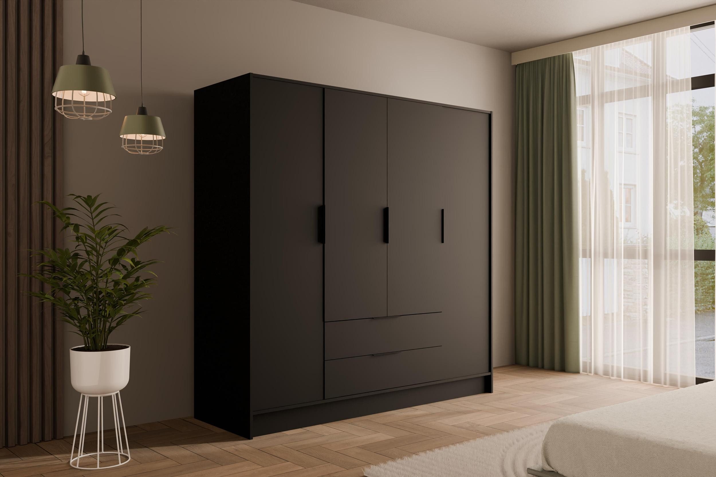 ALTDECOR Drehtürenschrank KOLIN (Kleiderschrank Garderobenschrank mit günstig online kaufen