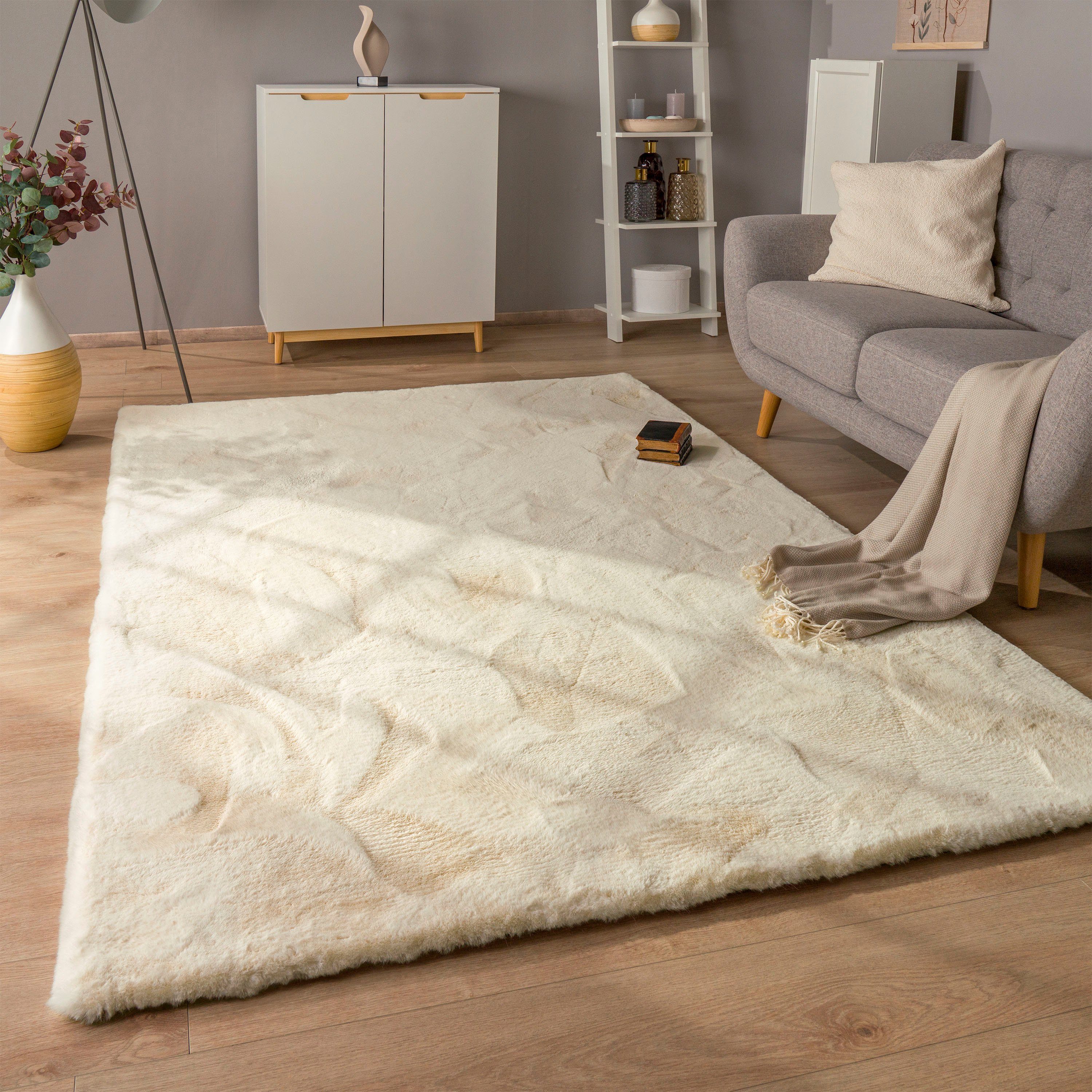 Paco Home Hochflor-Teppich Rabbit Deluxe 860, günstig online kaufen