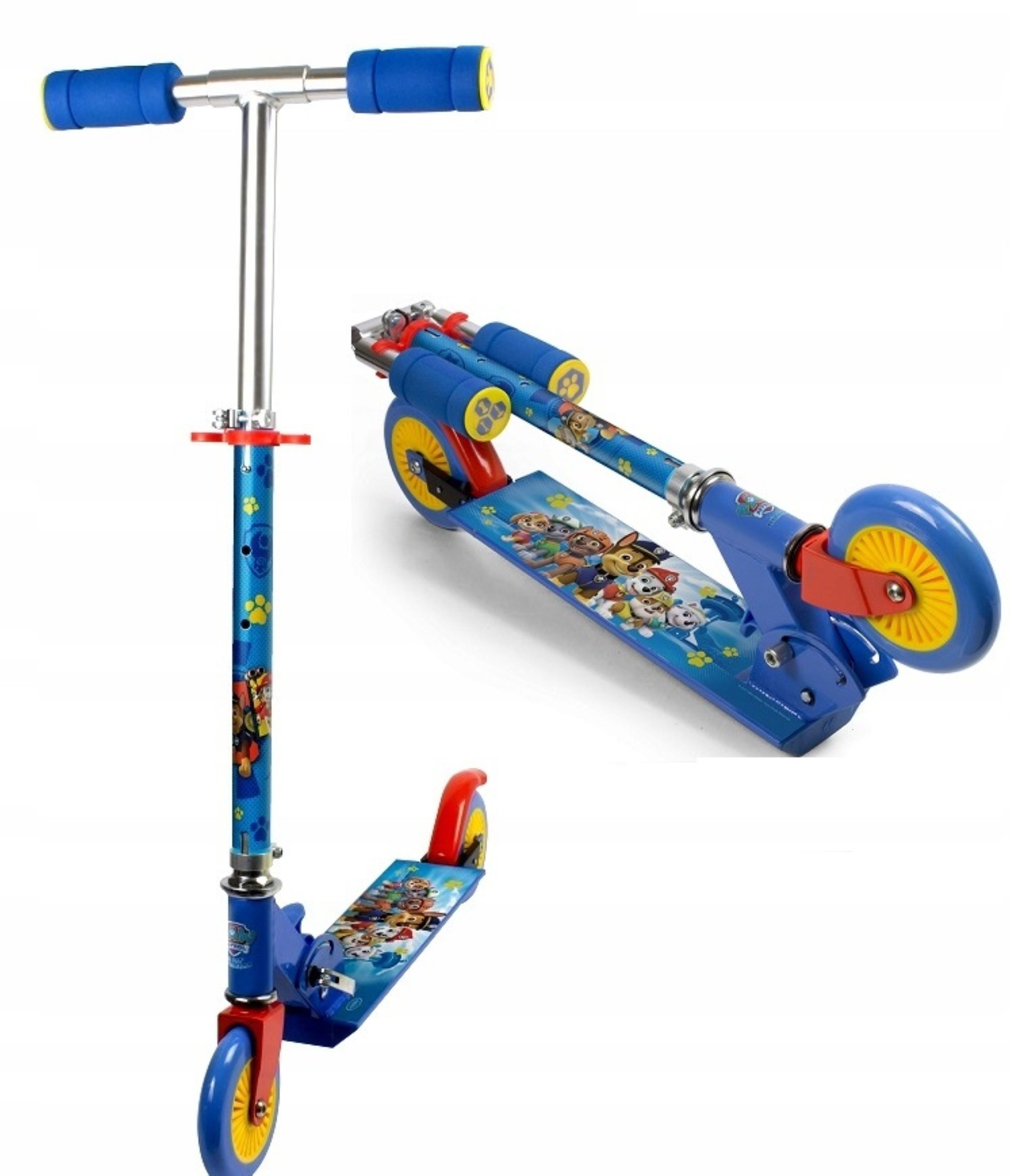 PAW PATROL Городской скутер PAW Patrol Kinderroller 2-Räder höhenverstellbar klappbar ABEC-7
