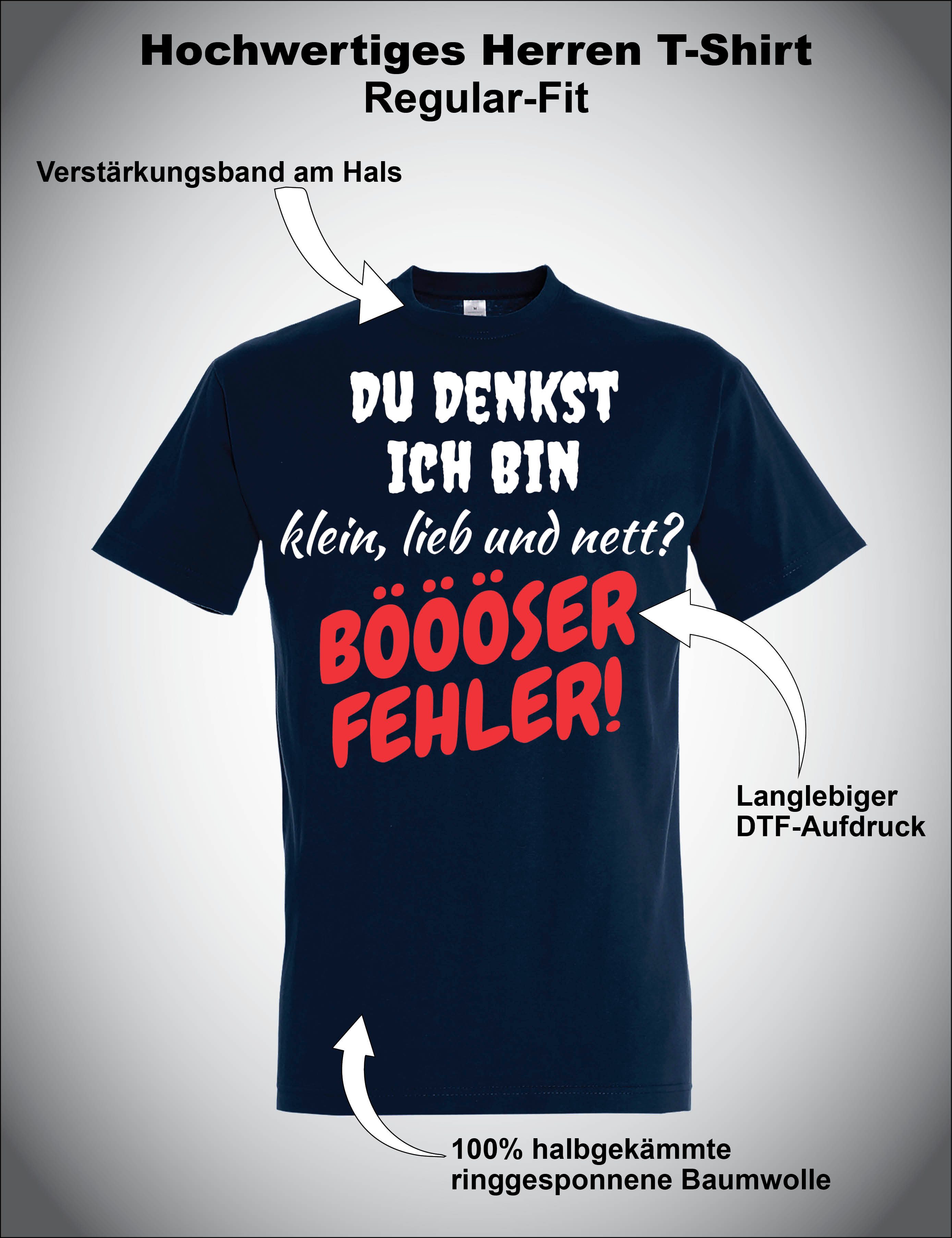 Youth Designz T-Shirt "Böser Fehrler" Herren T-Shirt mit humorvollen Lustigen Print mit witzigen Aufdruck für Männer