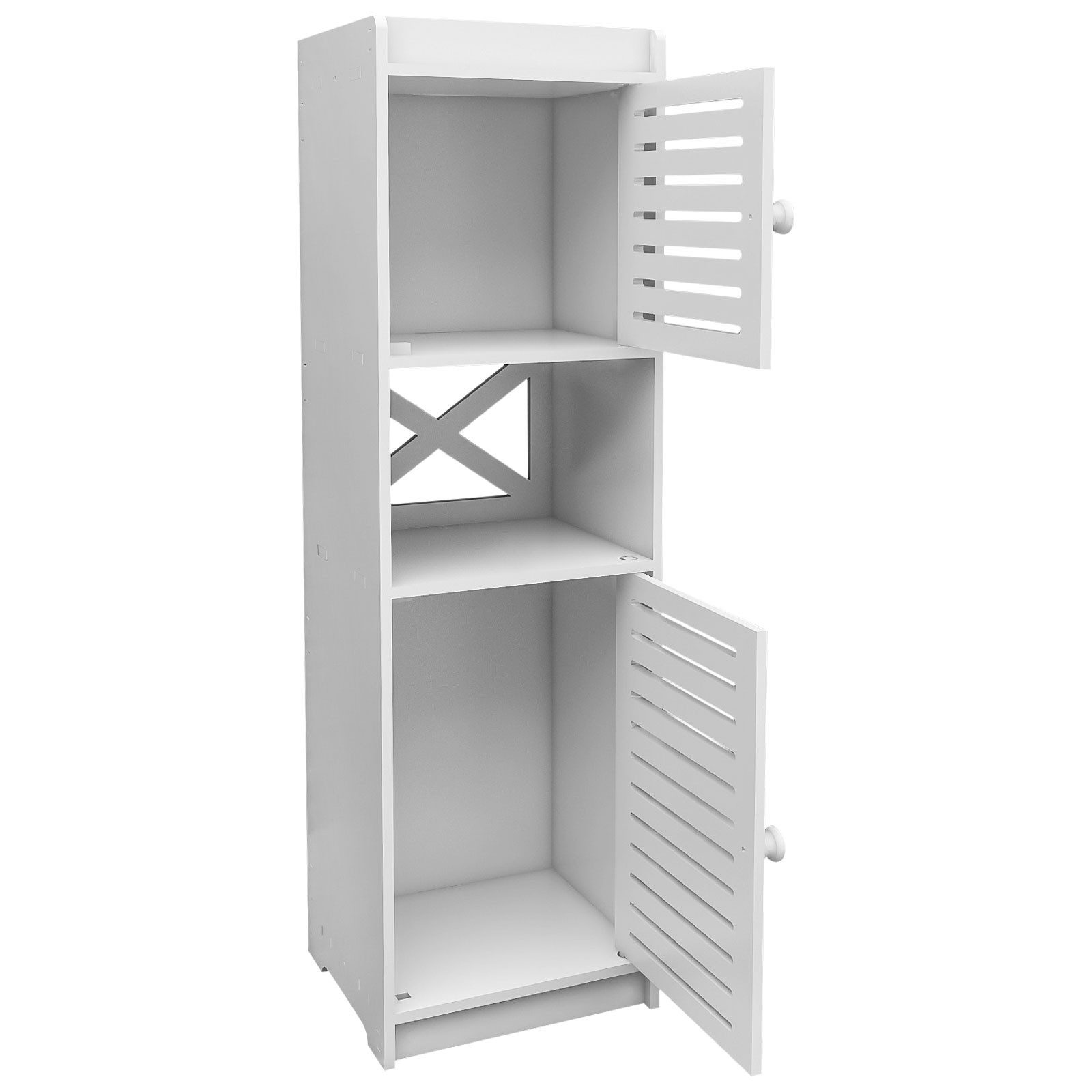 JEOBEST Badkommode Badezimmerschrank, Badschrank, schmales Badregal, (1-St, Badregal), Schmal mit 2 Tür, 22x20x75 cm