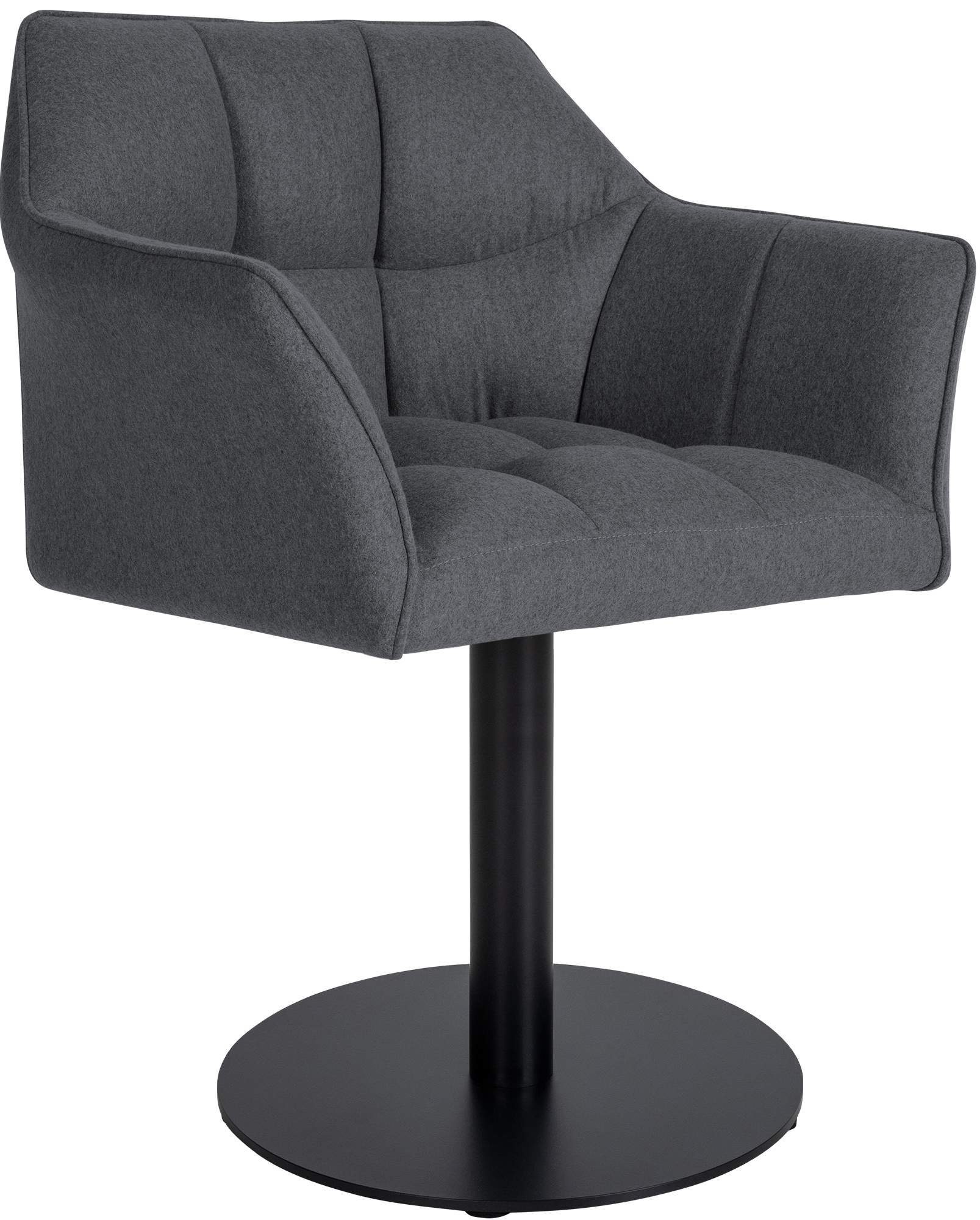 CLP Besucherstuhl Damaso, mit schwarzem Metallgestell