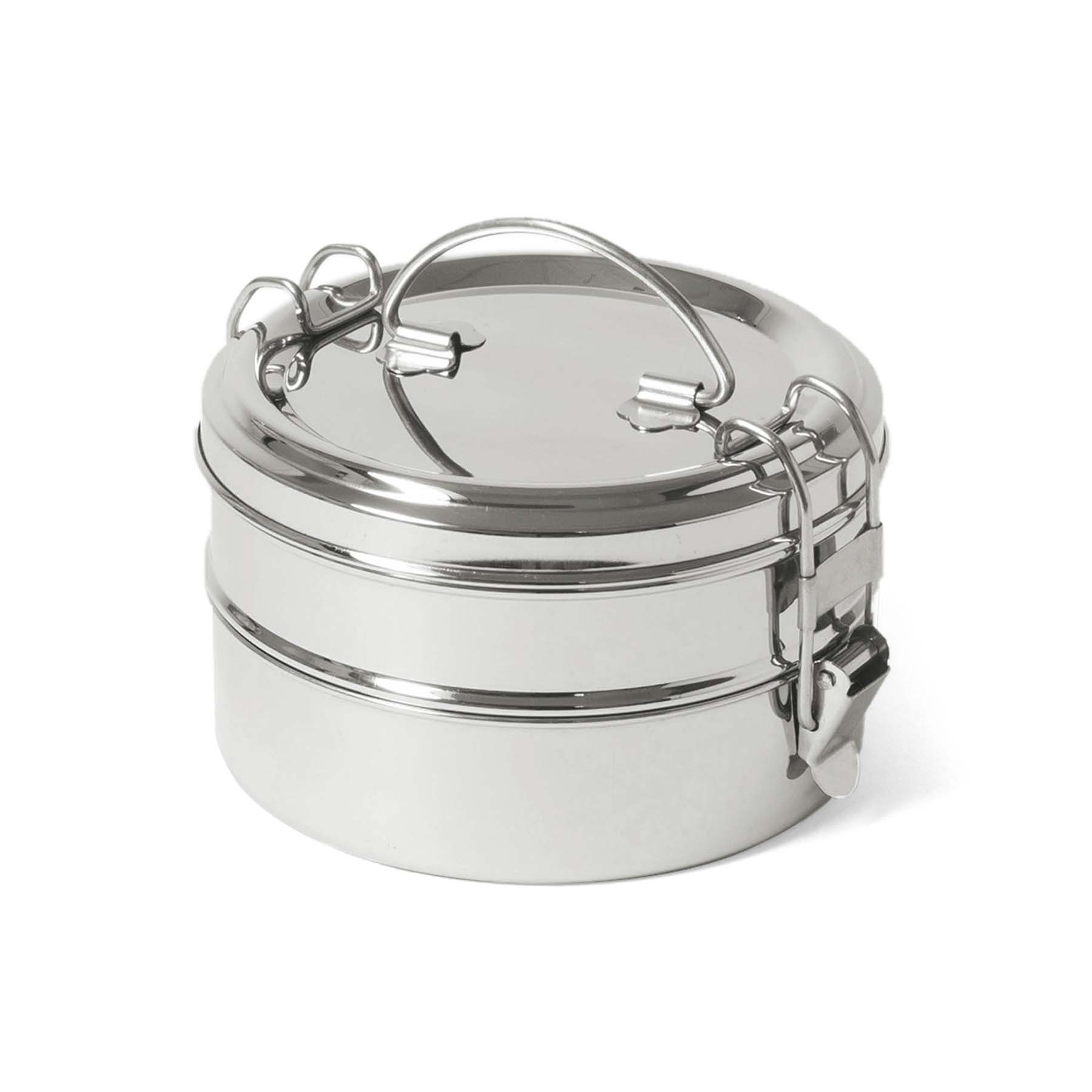 Brotbox Tiffin ECO XL, Lunchbox Edelstahl Double