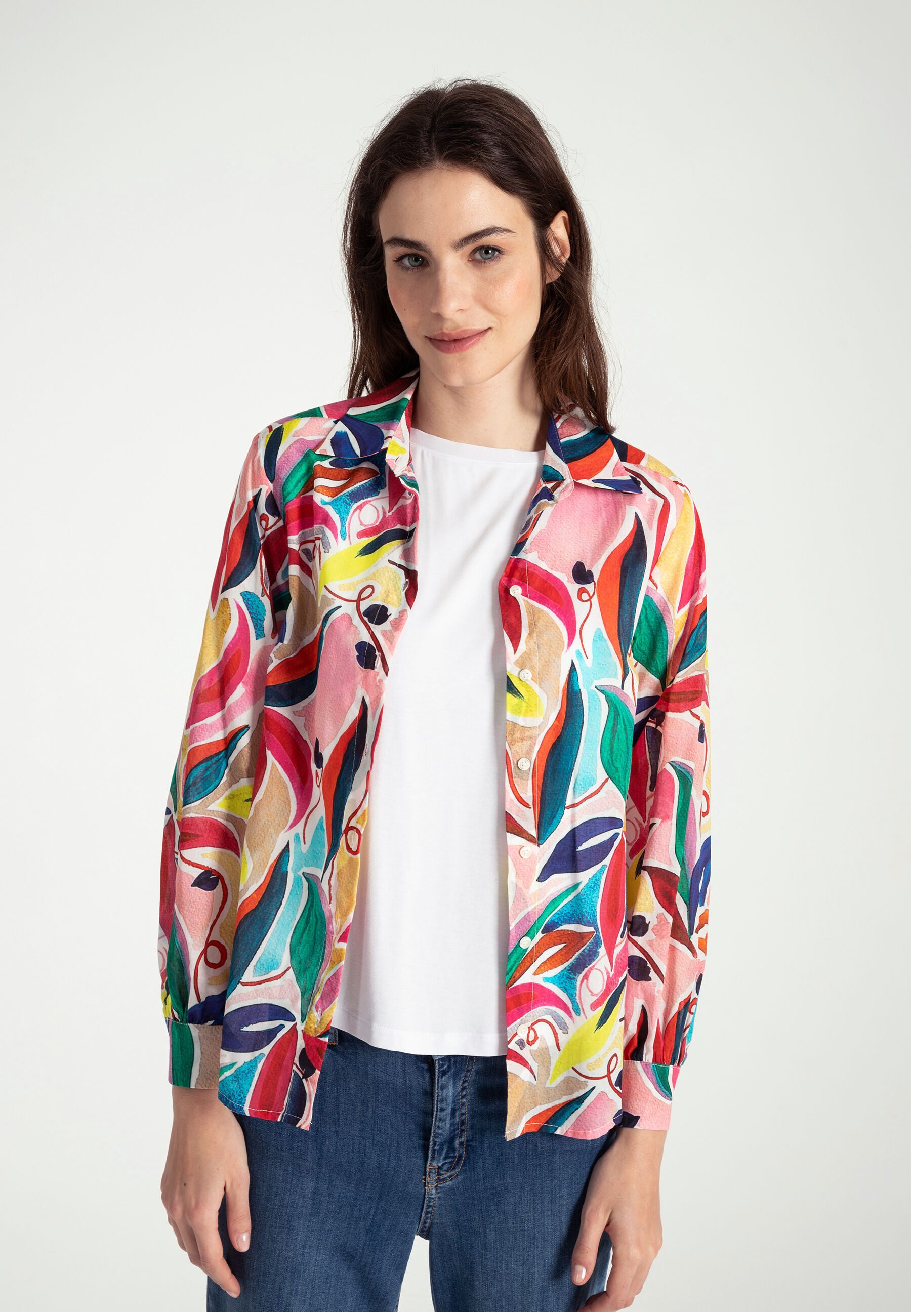Langarmbluse Printbluse