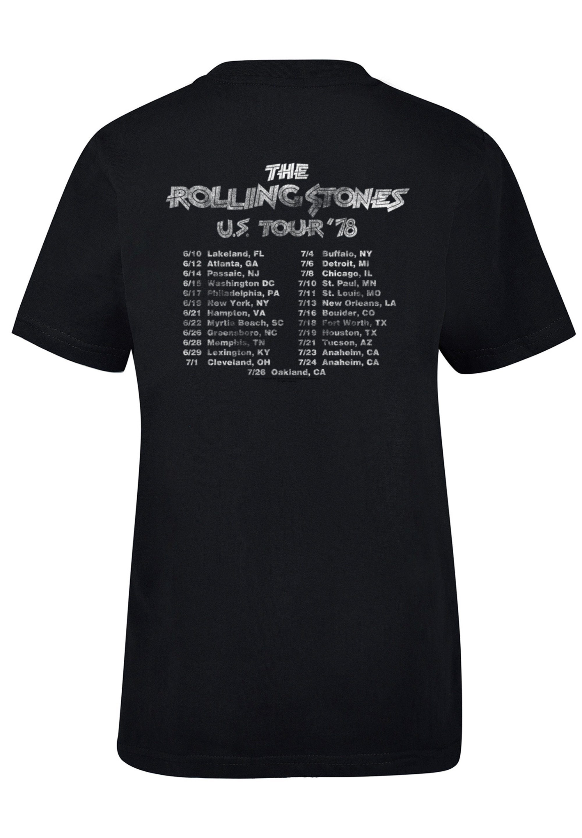 Band Rock '78 Front T-Shirt Stones US F4NT4STIC Rolling Tour The Print