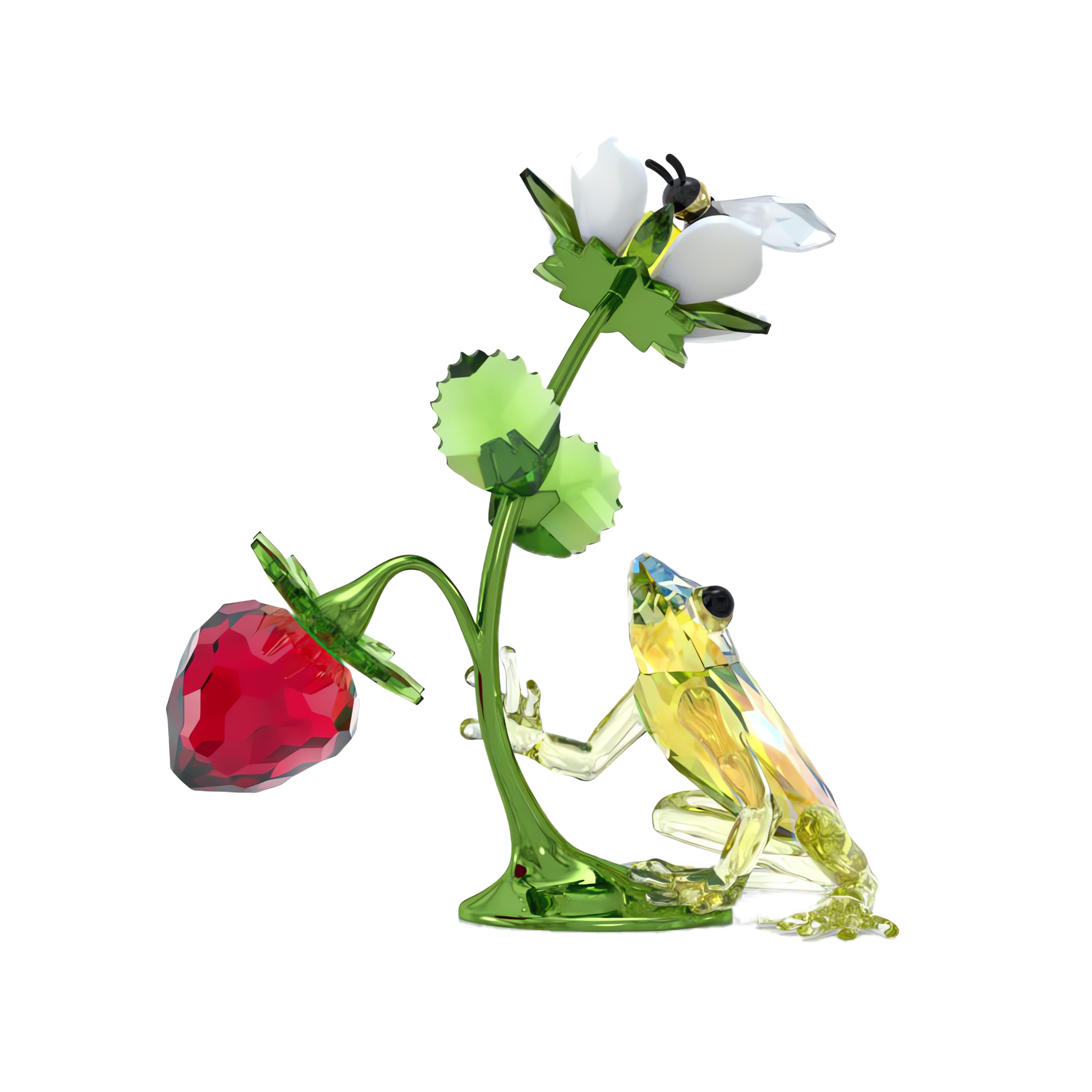 Swarovski Dekofigur Kristallfigur Sammelfigur Idyllia Frosch (1 St), Swarovski® Kristall