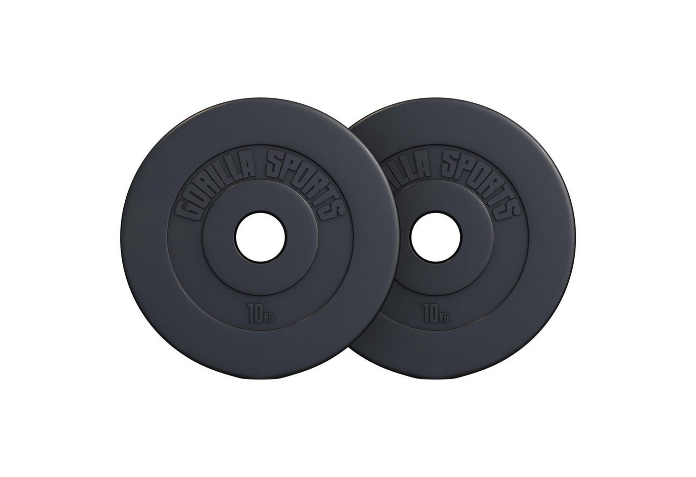 GORILLA SPORTS Hantelscheibe Hantelscheibe Olympia 50/51mm Kunststoff 1,25KG - 15KG, 20 kg