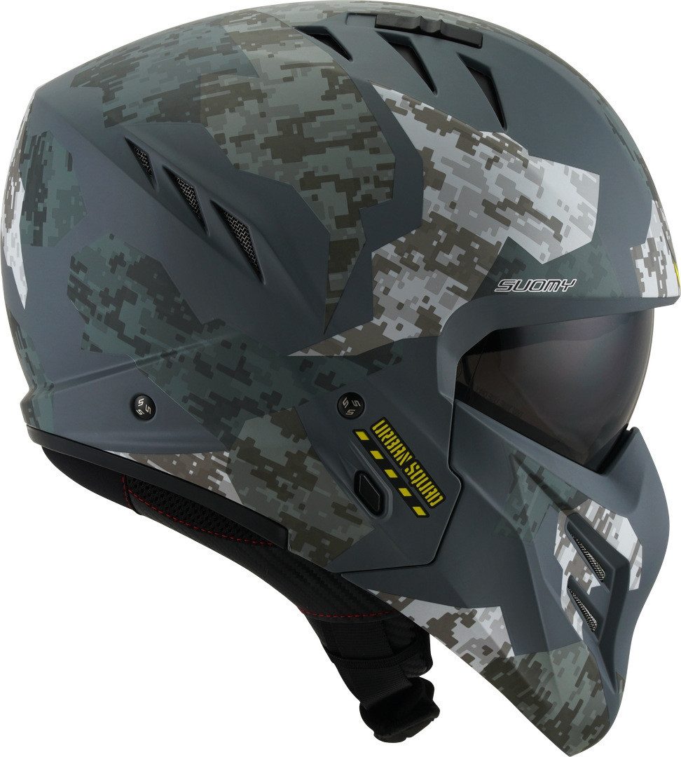 Suomy Motorradhelm Armor Urban Squad Jethelm, integriertes Sonnenvisier