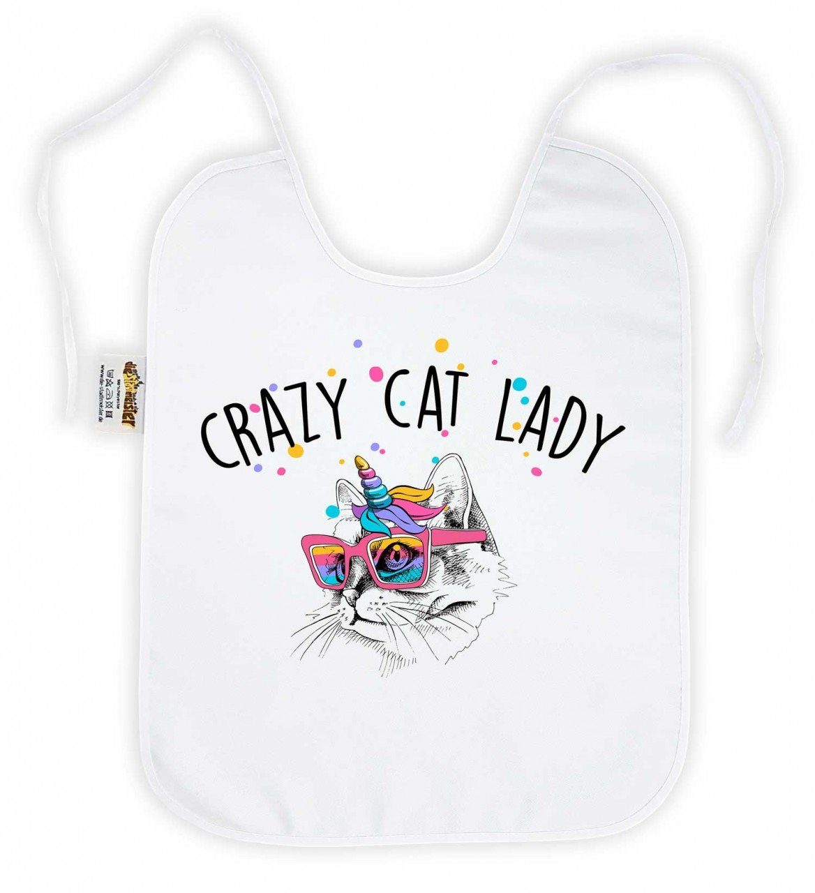 Catlady die Crazy Stadtmeister Lätzchen