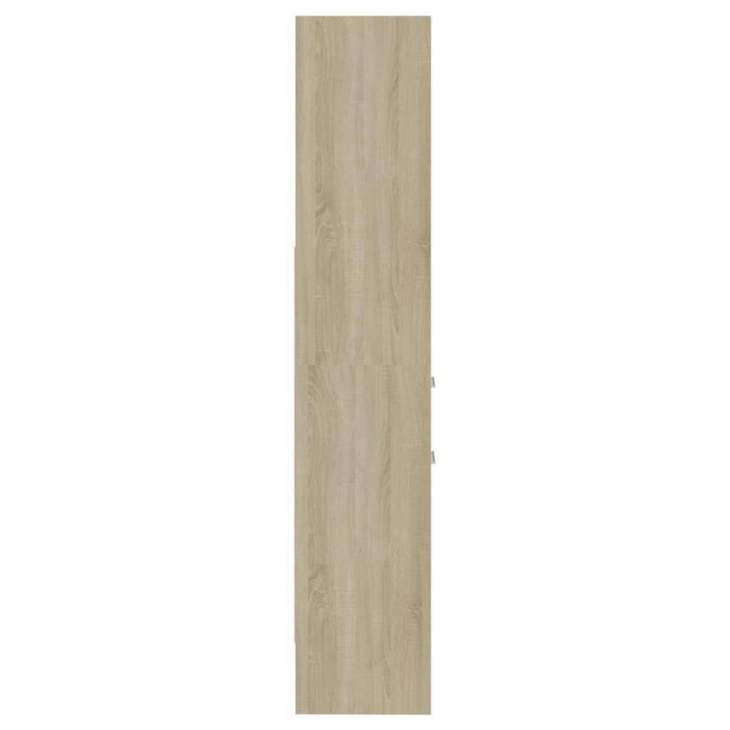 40x35x180 cm furnicato Sonoma-Eiche Bücherregal Holzwerkstoff