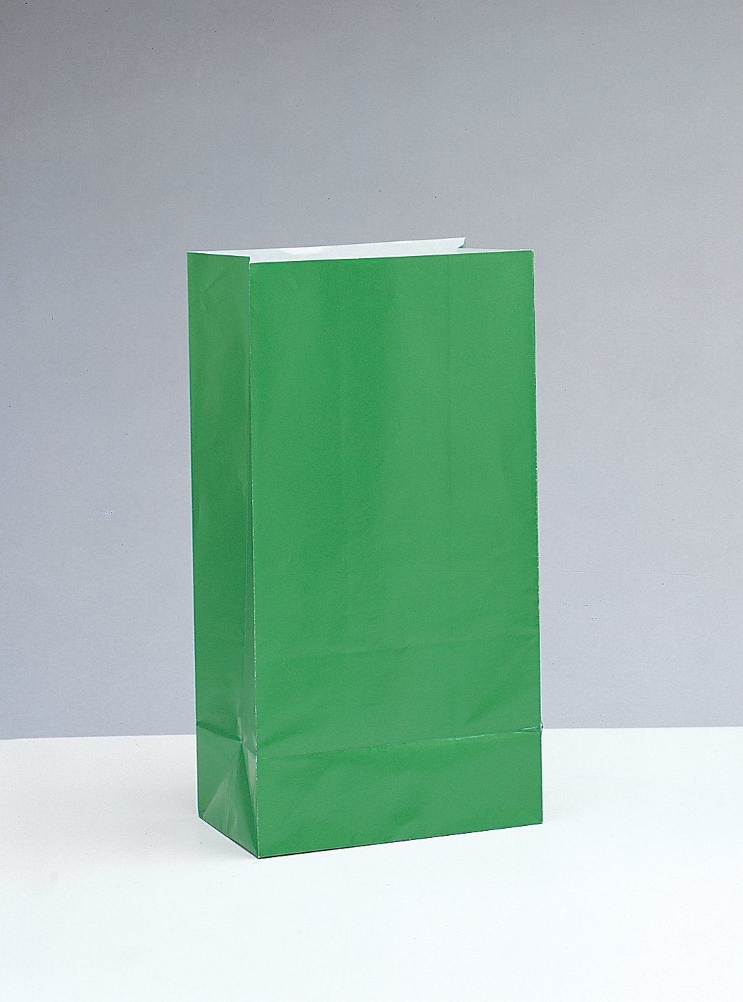 Geschenke Papiertüte für Geschenktüte grün kleine Tragetasche 12 Stück Partystrolche