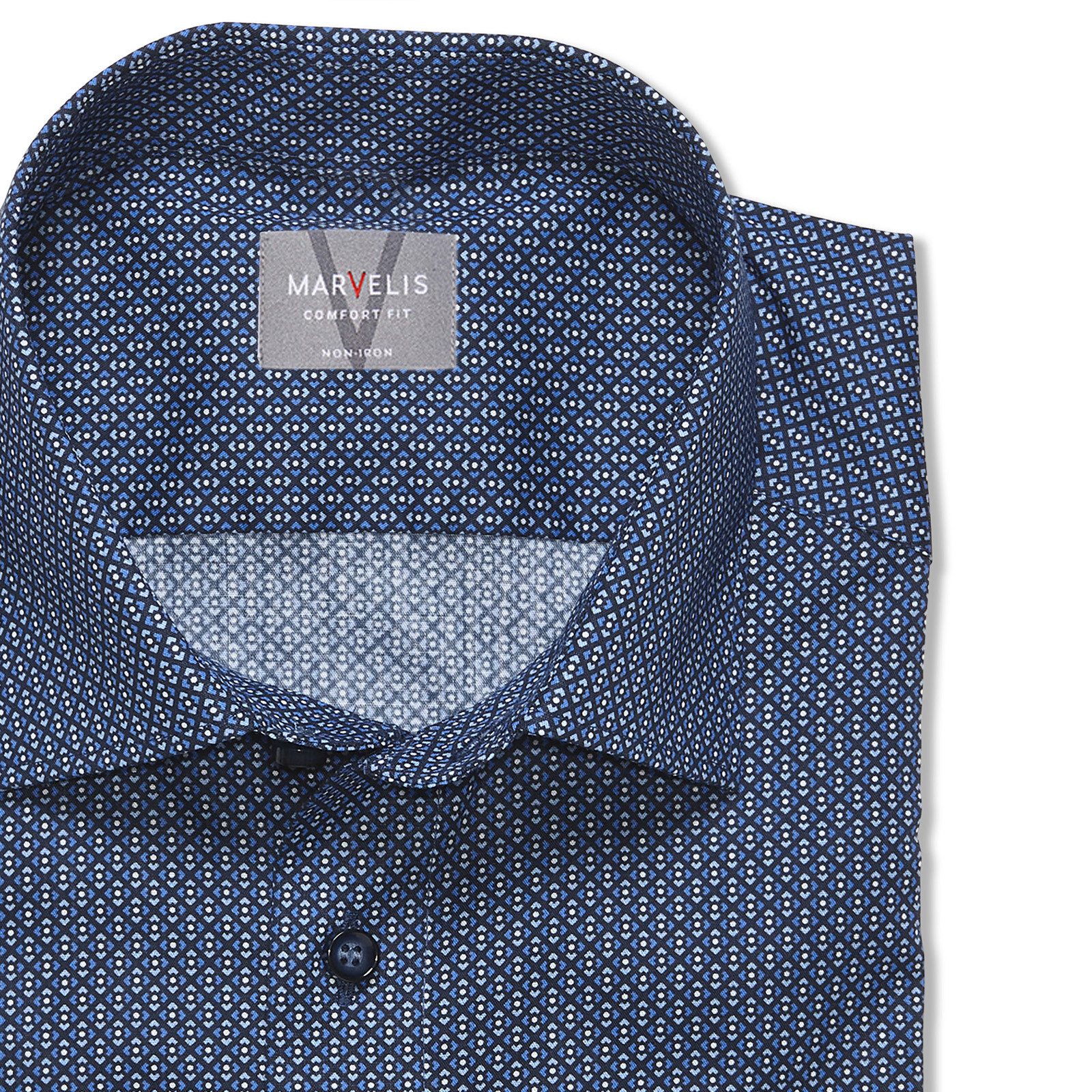 MARVELIS Langarmhemd mit Minimal-Print