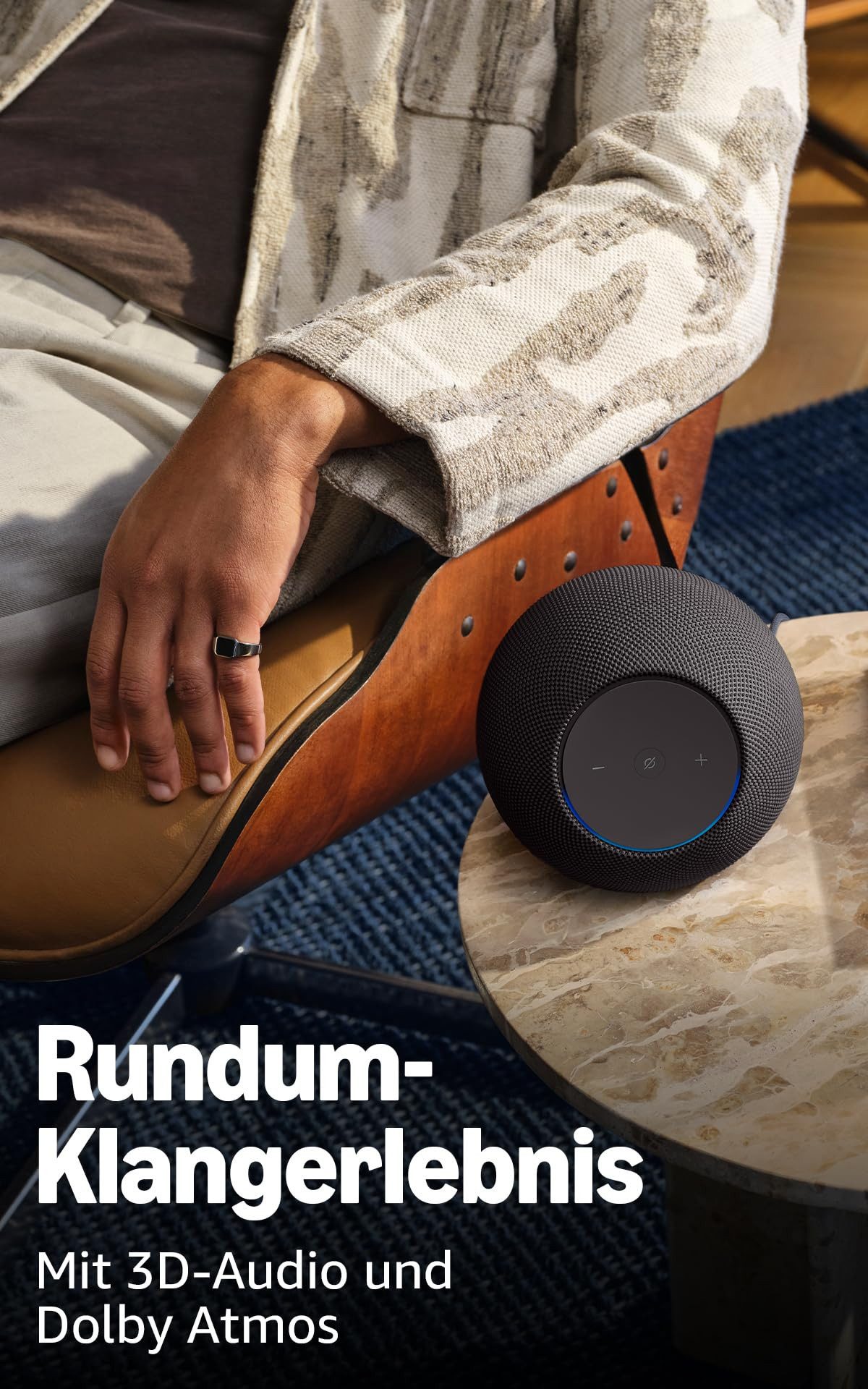 Amazon Echo Studio Graphit Bluetooth-Lautsprecher (3D-Audio, Dolby Atmos, Raumoptimierte Klangqualität)