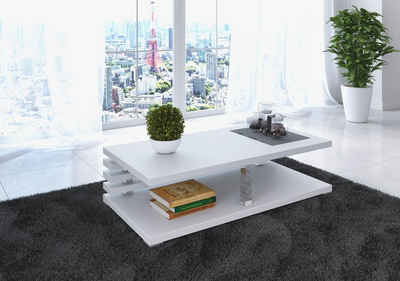 designimpex Couchtisch Design Couchtisch PA-111 Tisch Wohnzimmertisch 120x31x60cm